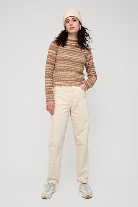 PANTS LONG PEAU DE PECHE TAPERE NEW ECRU 1