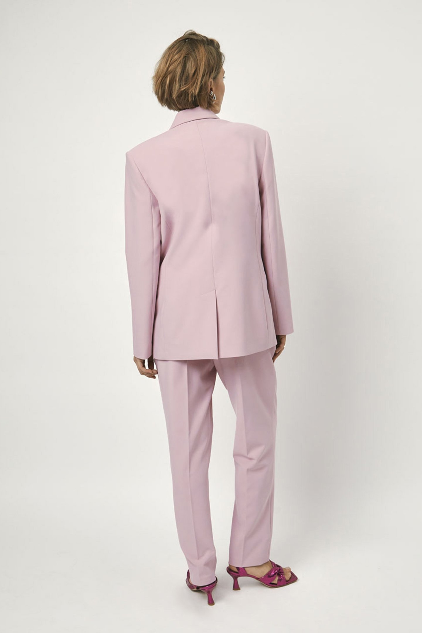 LIRIO DOUBLE BREASTED BLAZER PINK CEMENT 2