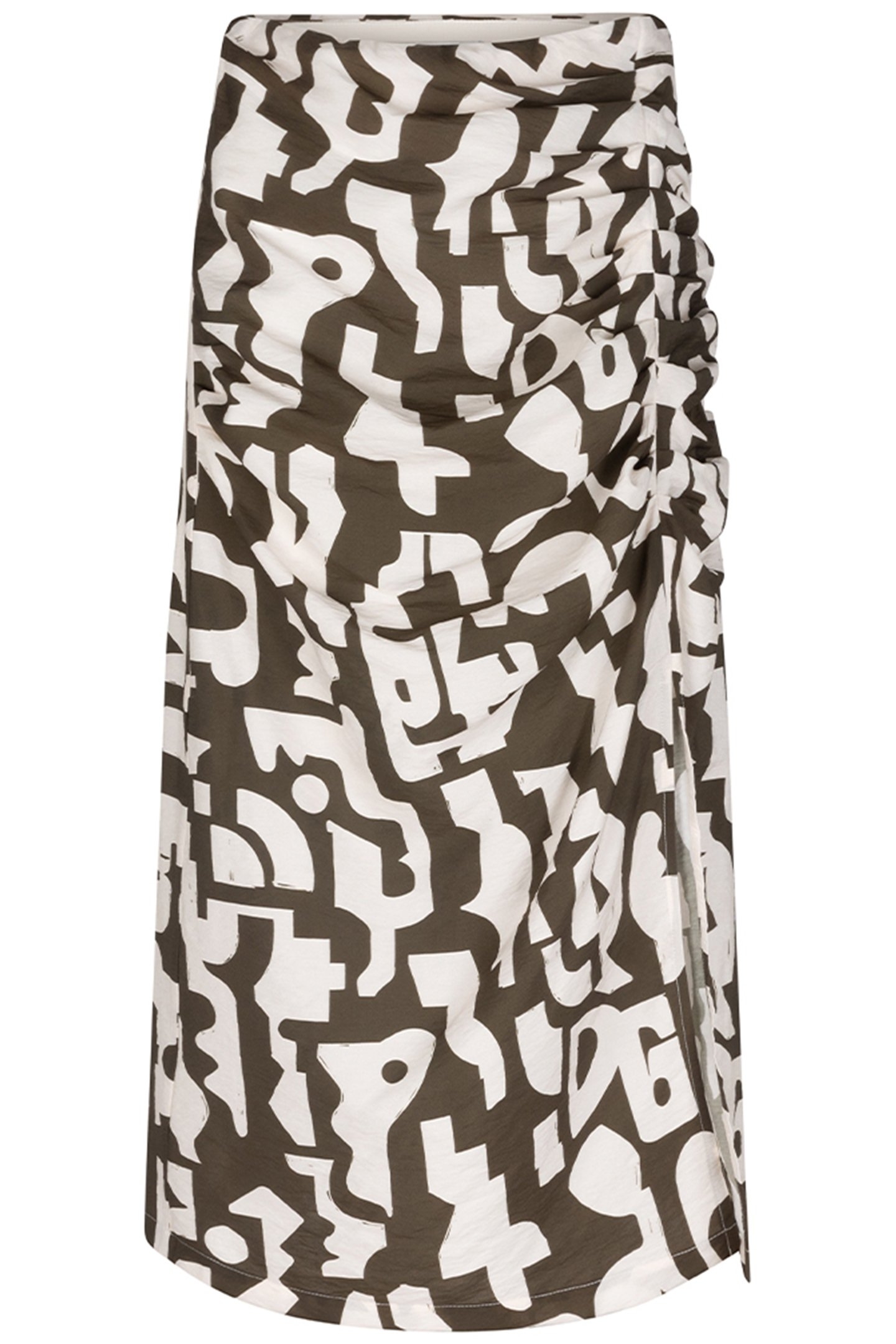 LEICA PRINTED MIDI SKIRT JUNGLE LEAF 3