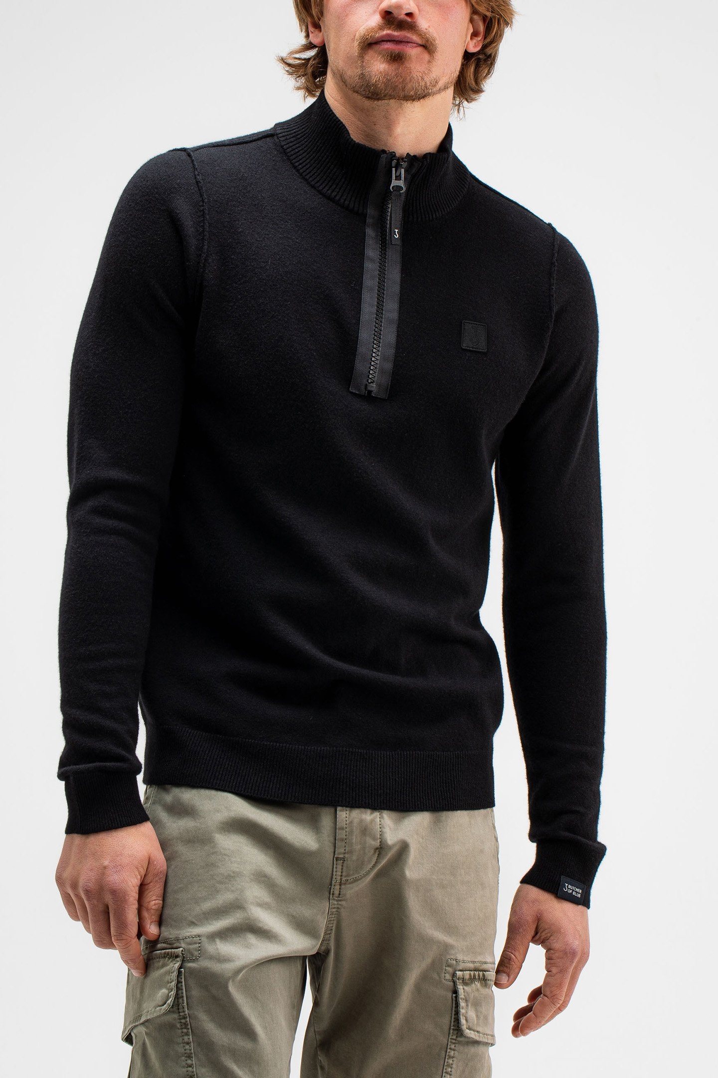 CLIFDEN HALFZIP OFF BLACK 1