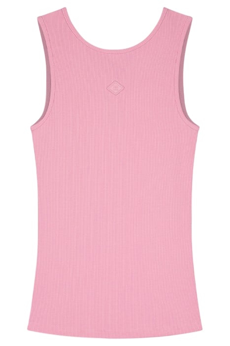 BELLA BACK RIB TOP MARSHMALLOW PINK 3