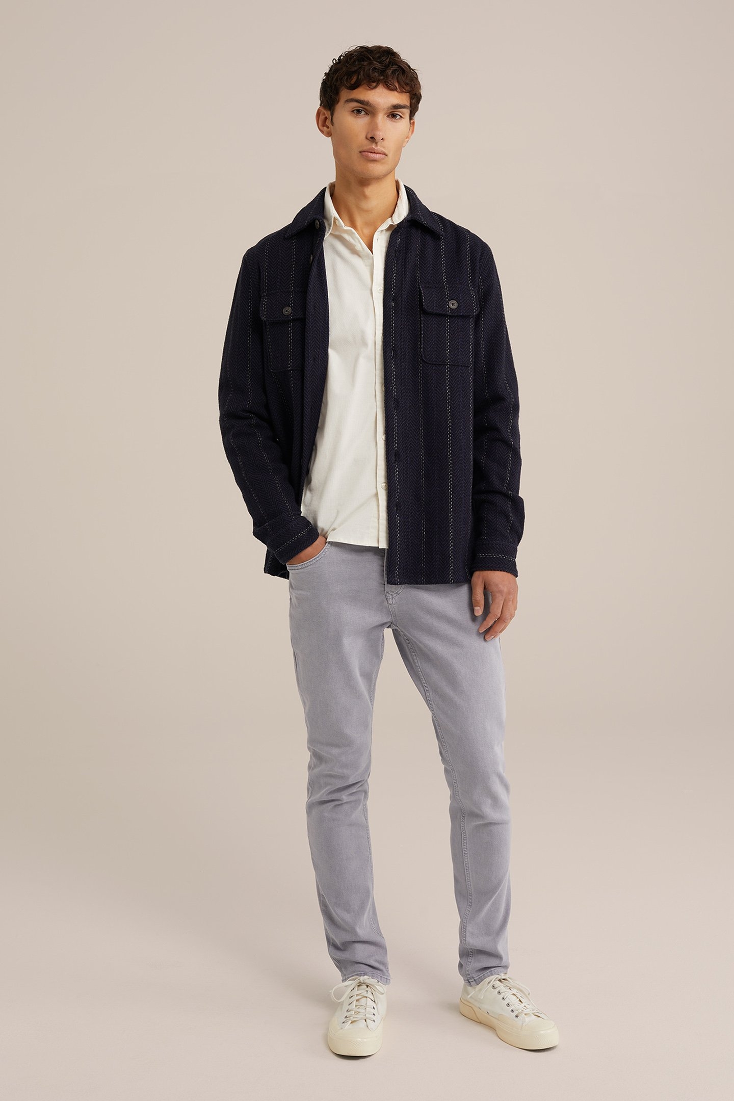 5-POCKET MID WAIST GREYISH BLUE 3