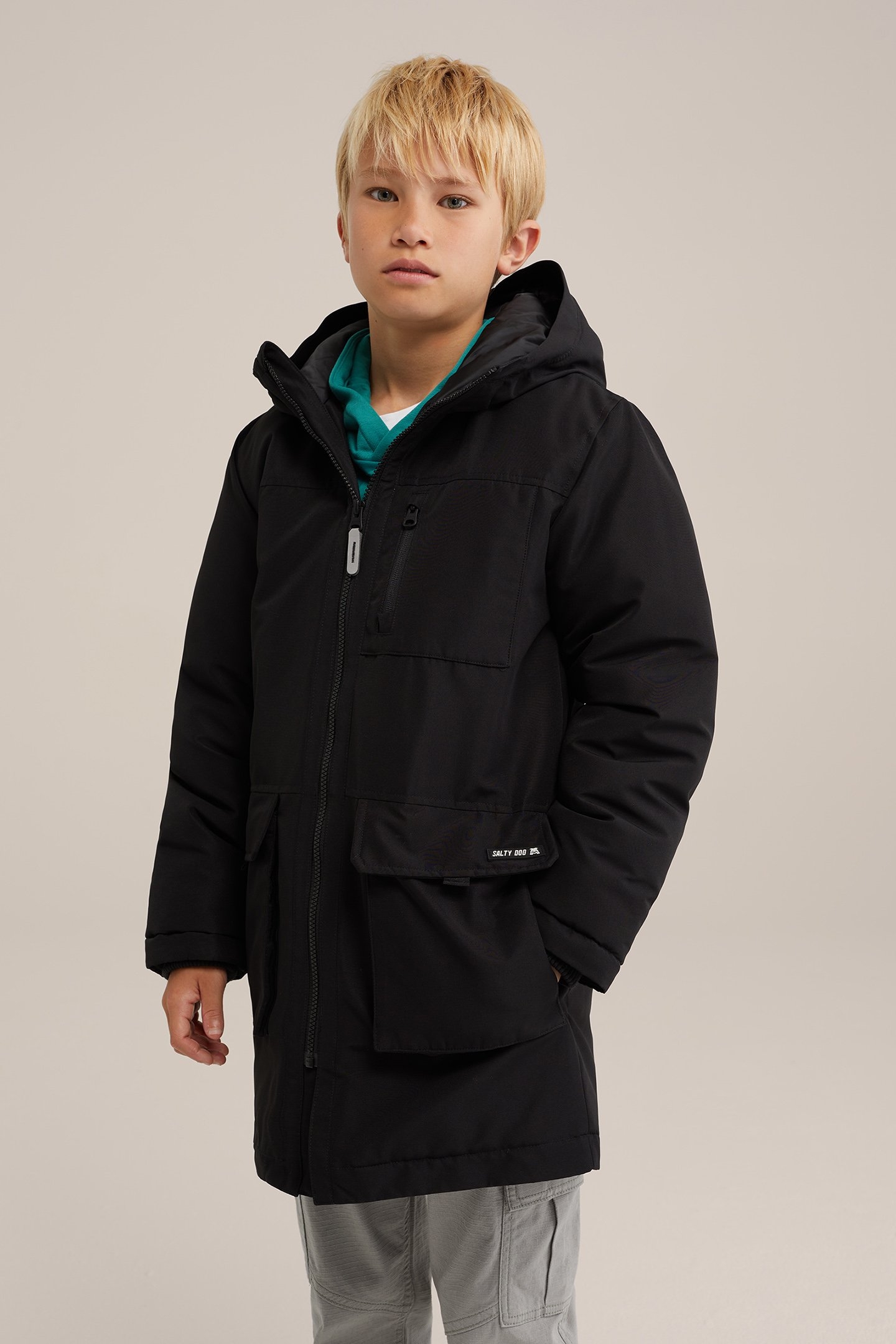 JACKET LONG LENGTH BLACK 1