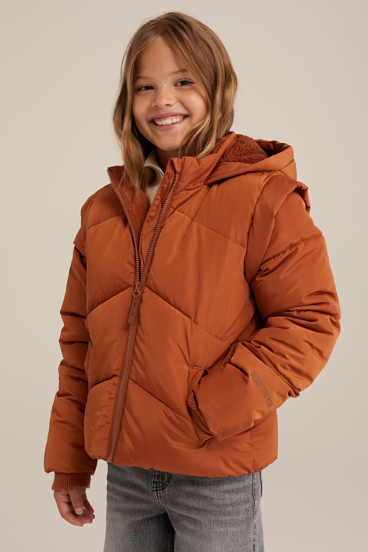 JACKET NORMAL LENGTH BROWN 1