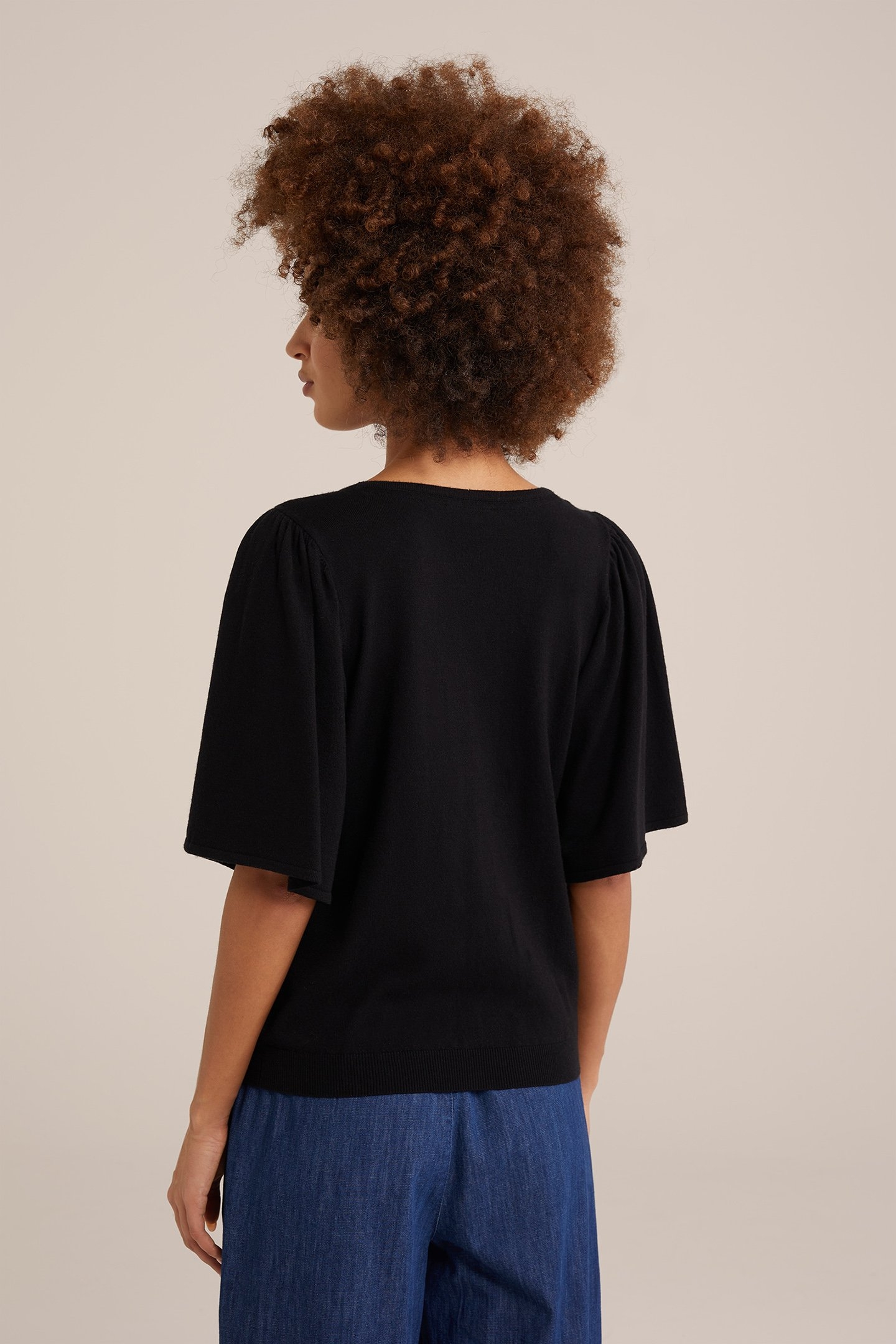 KNITTED CARDIGAN BLACK 2