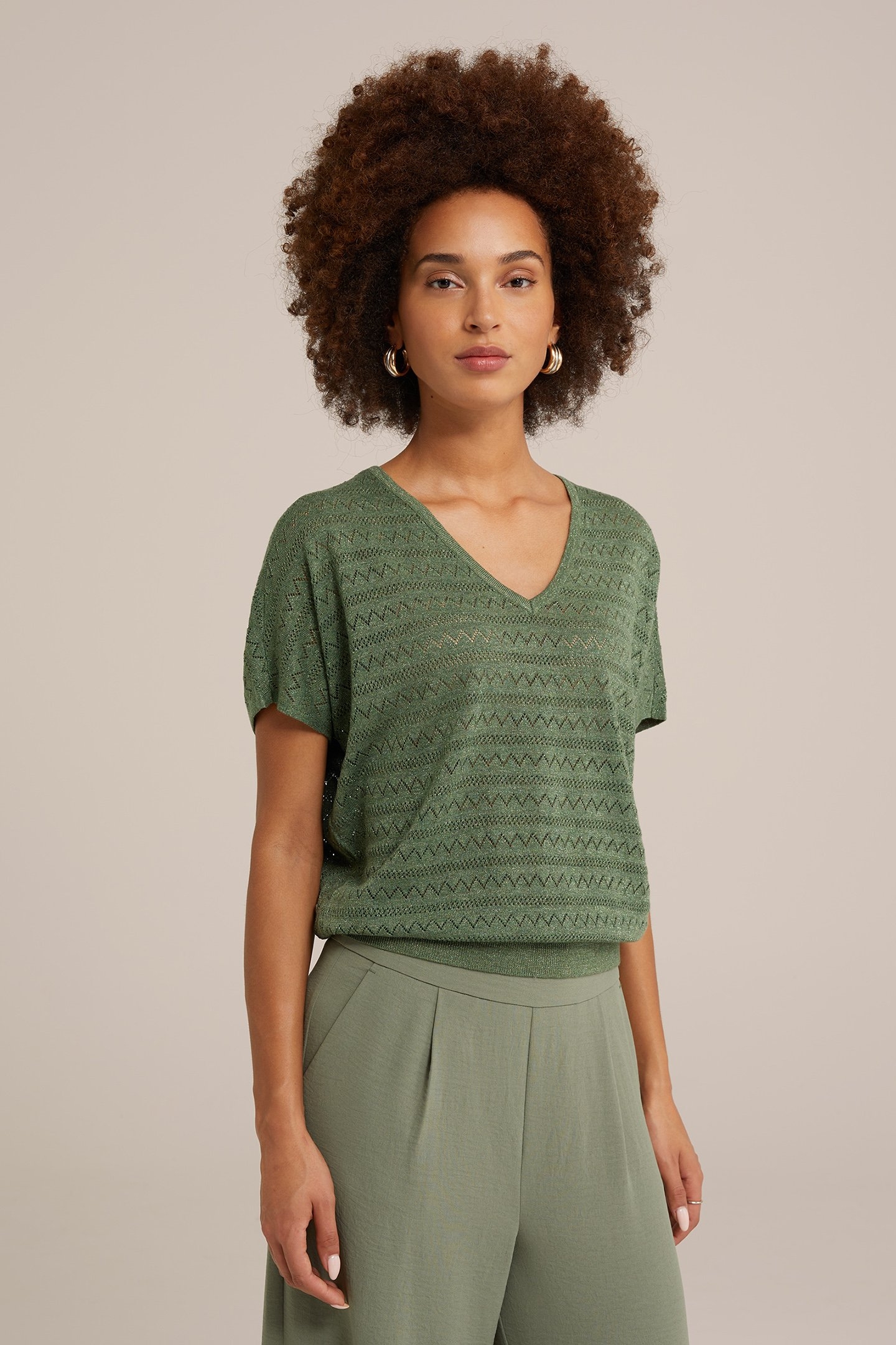 KNITTED PULLOVER GREEN 1