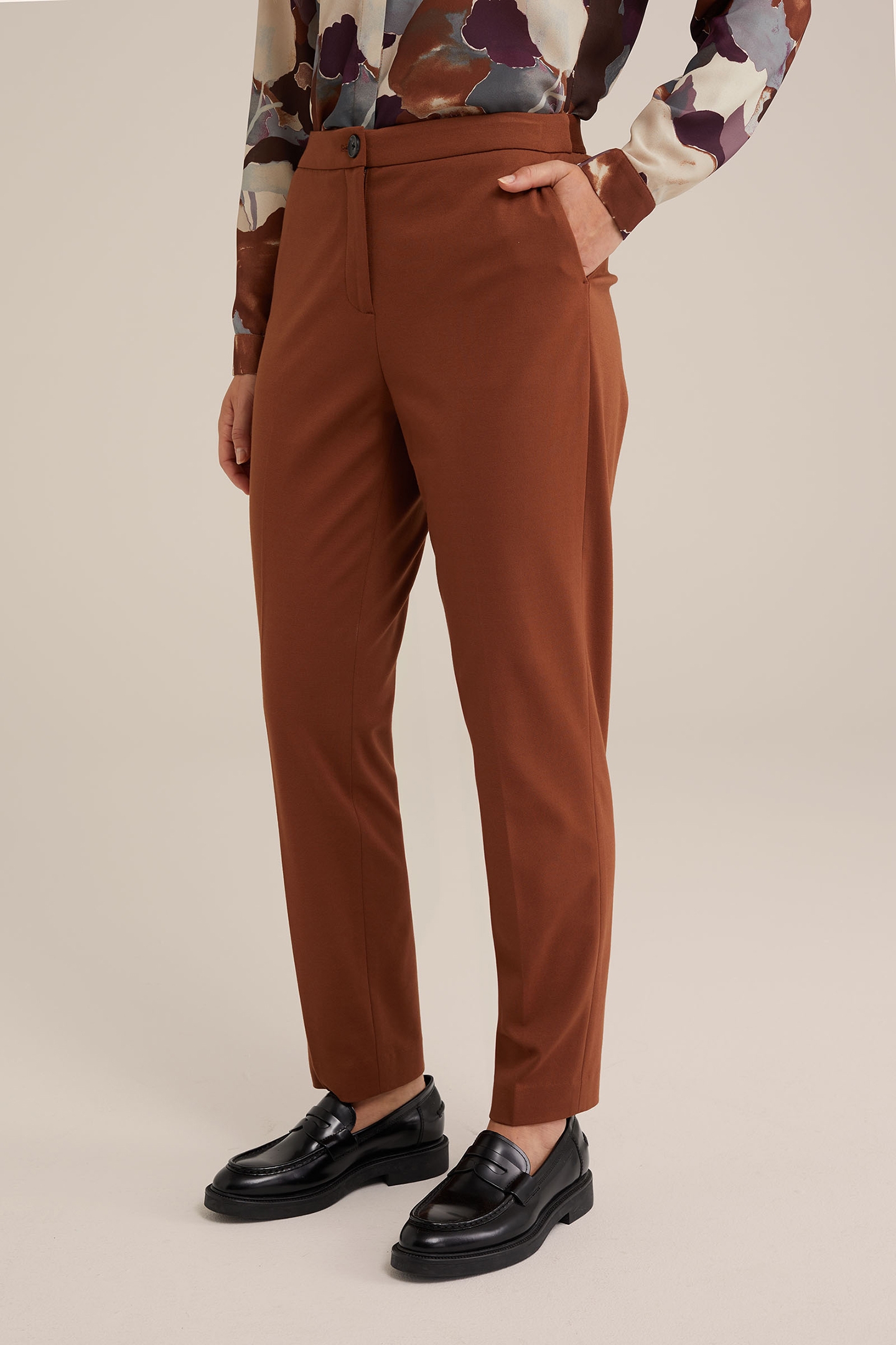 TROUSER CINNAMON BROWN 1