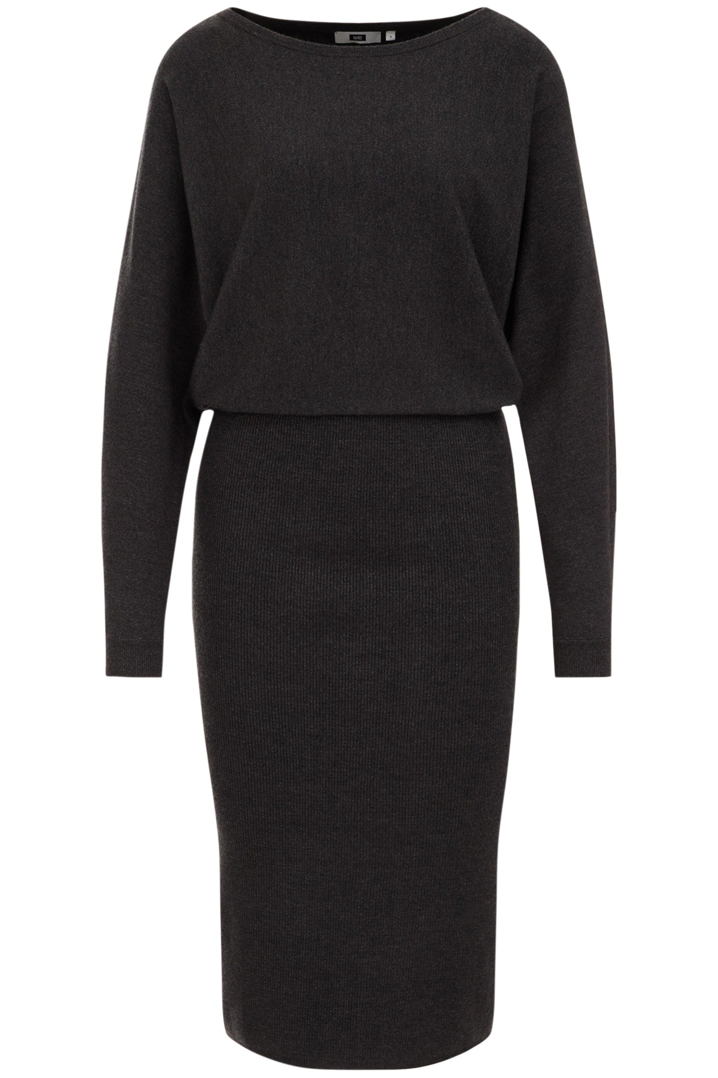 DRESS MID LENGTH BLENDED DARK GREY 4