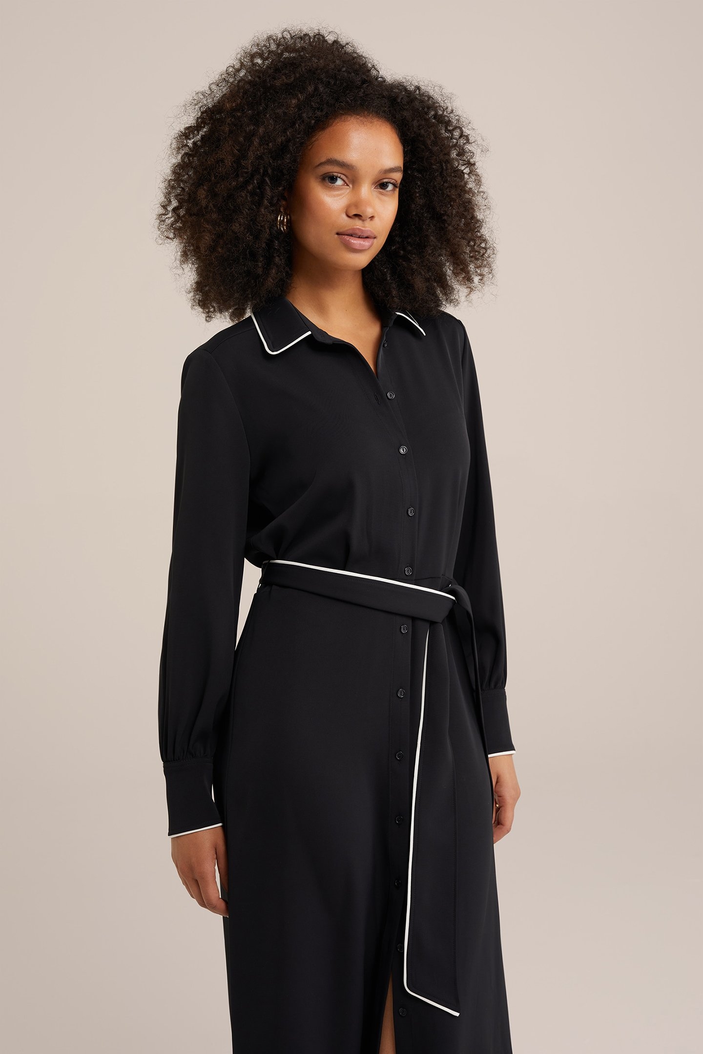 DRESS MID LENGTH BLACK 4