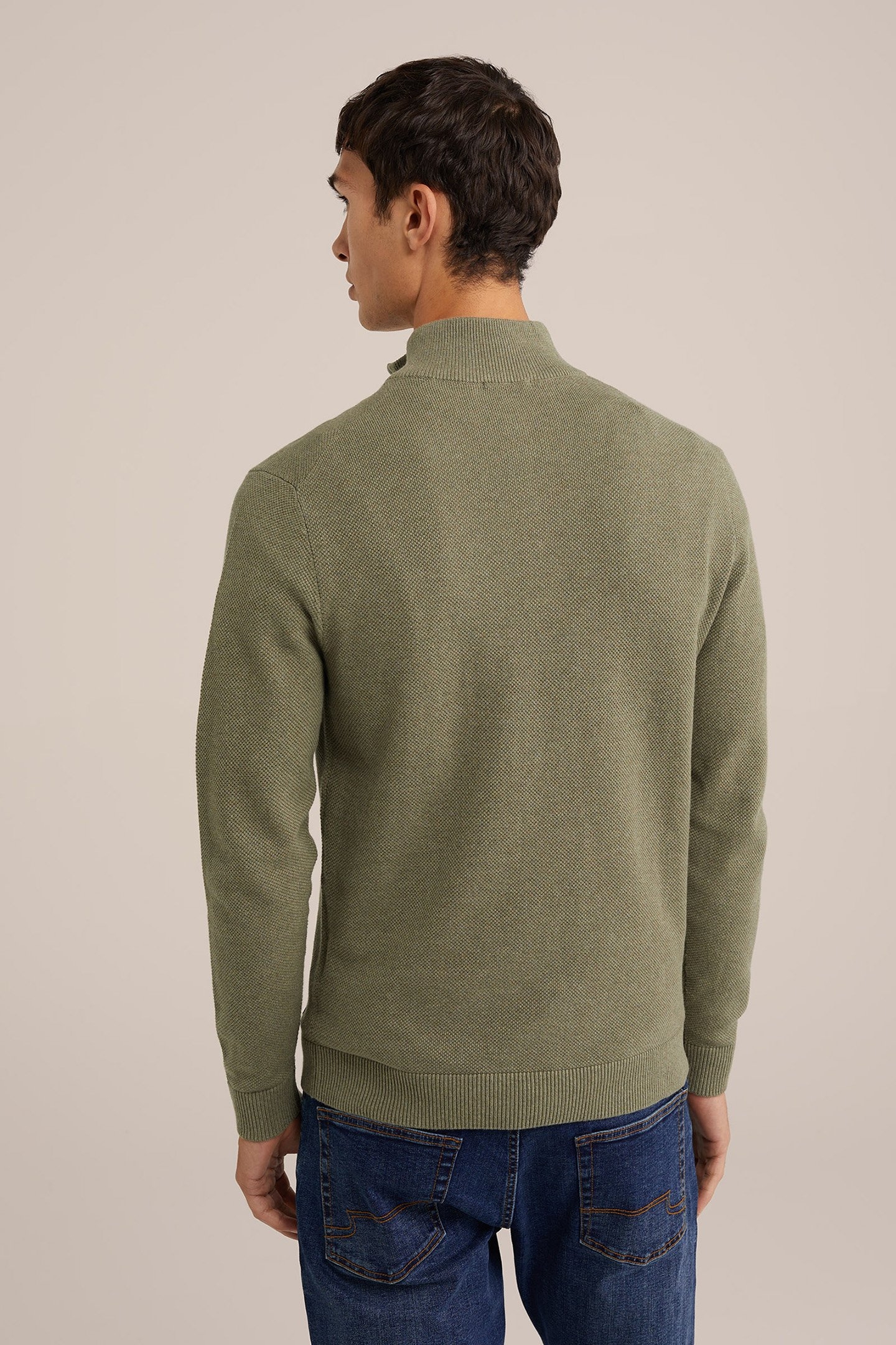 HALFWAY ZIPPER MOSS GREEN 2