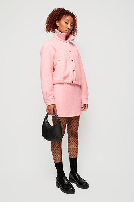 SKIRT CURL WOOL MINI BARRE PINK 2