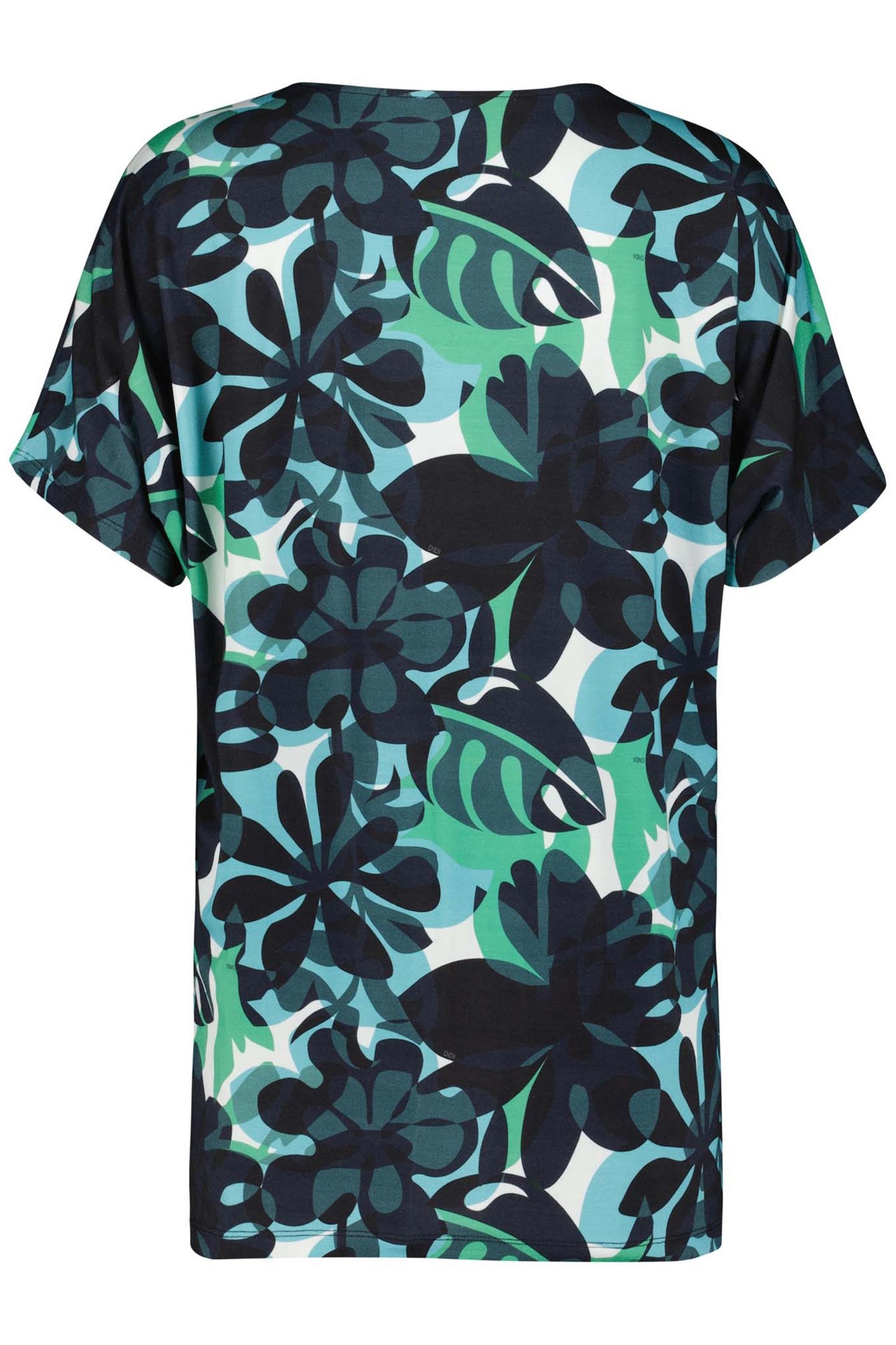 LOOSE V-TEE FAYE PRINT OFFWHITE WITH BLUE PLANES PRINT 5