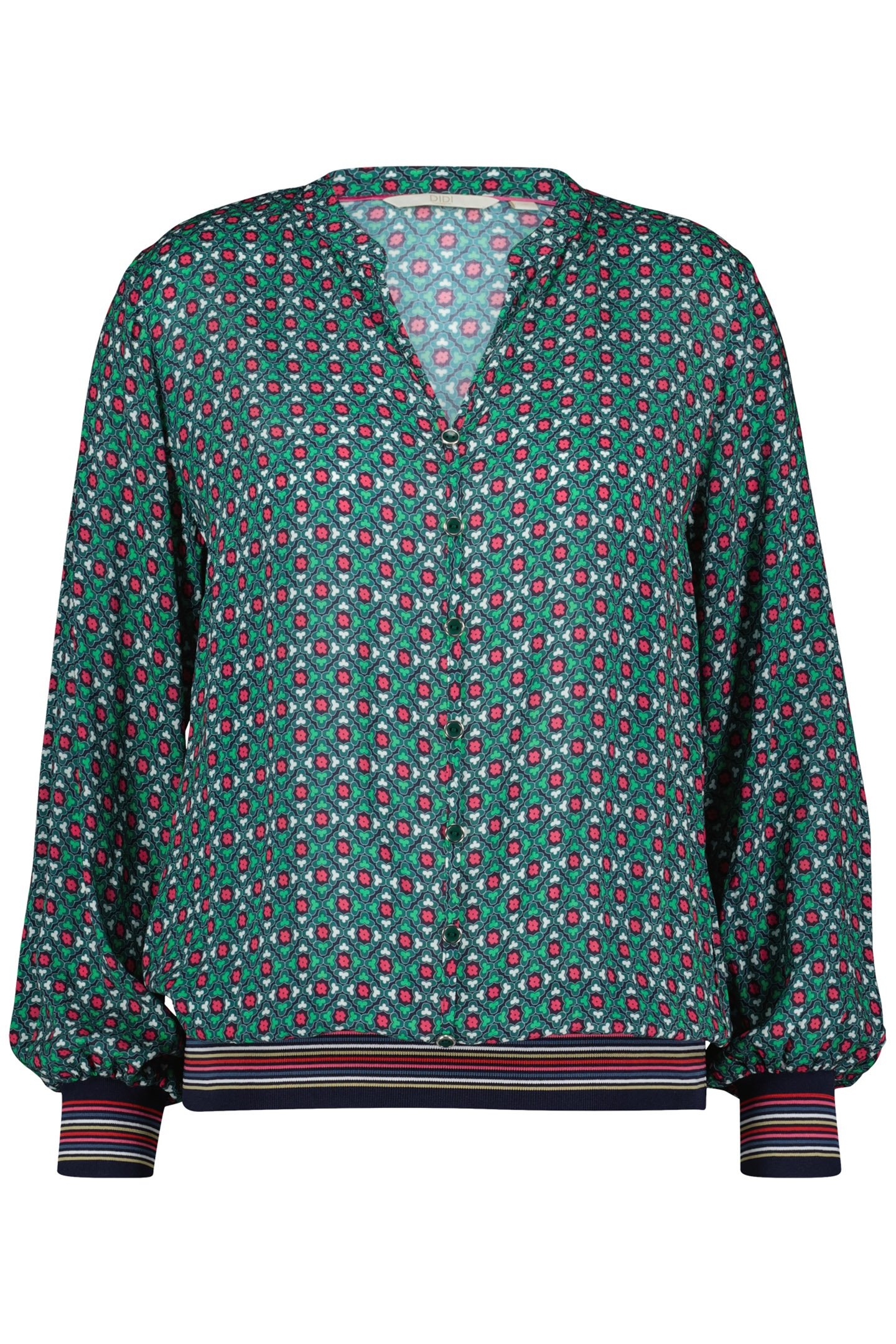 TOP PROGRESS MEDITERRANEA GREEN WITH TILE PRINT 4