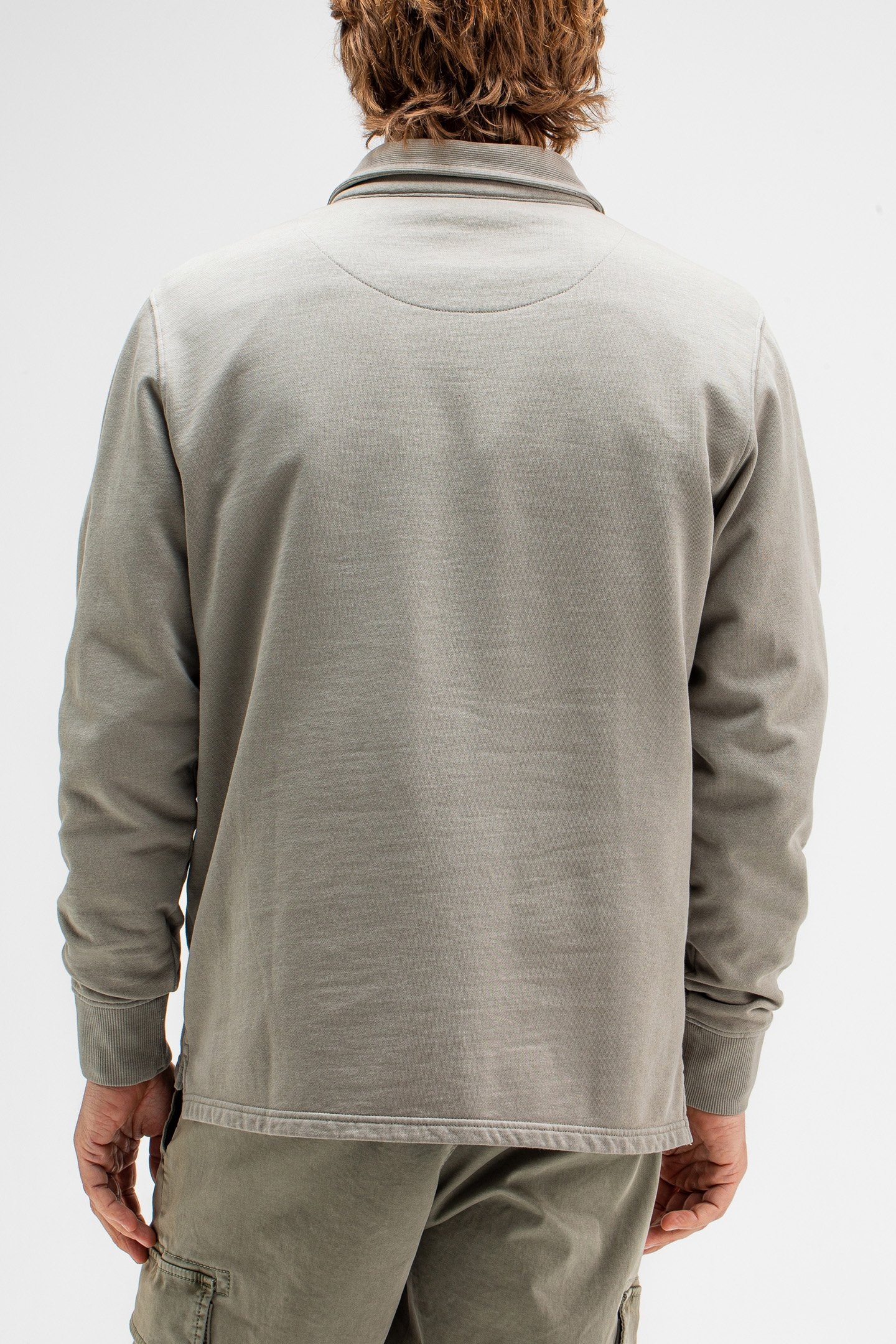 TAU ZIP POLO GRANITE GREEN 2