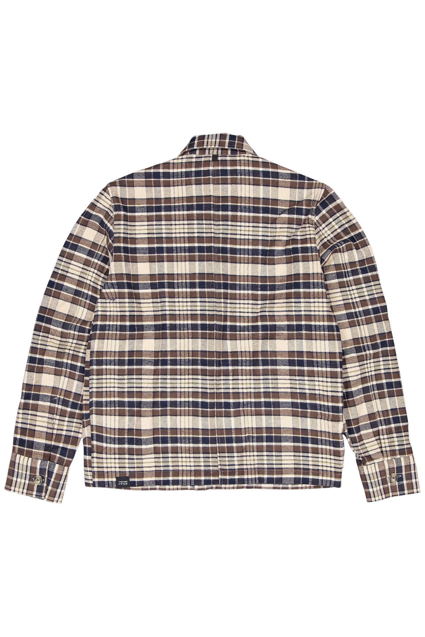 FOLSUM BROWN CHECK OVERSHIRT PEPPER BROWN 4