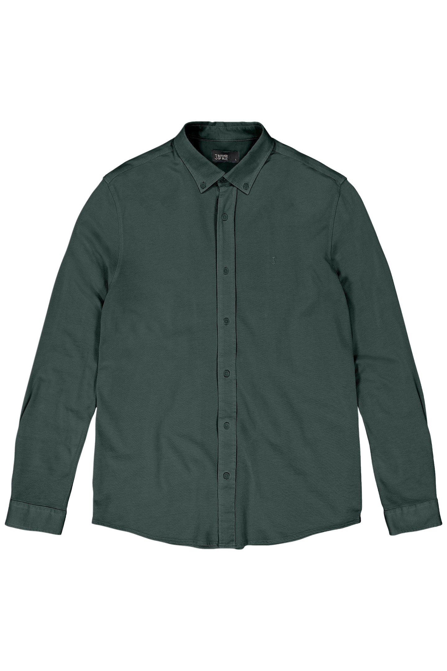 ROBBINS CLEAN PIQUE SHIRT JET GREEN 1