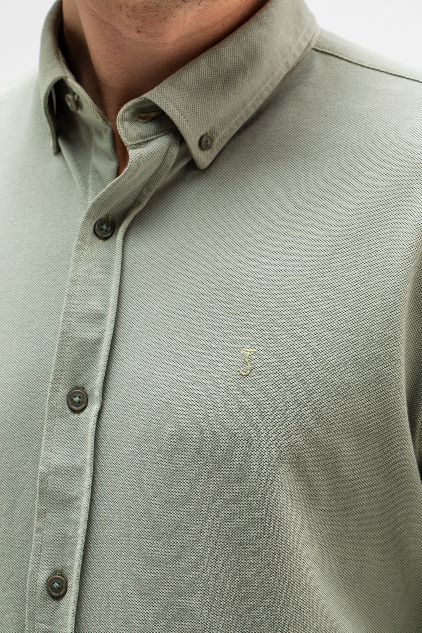 ROBBINS CLEAN PIQUE SHIRT DK. DELPHI GREEN 5