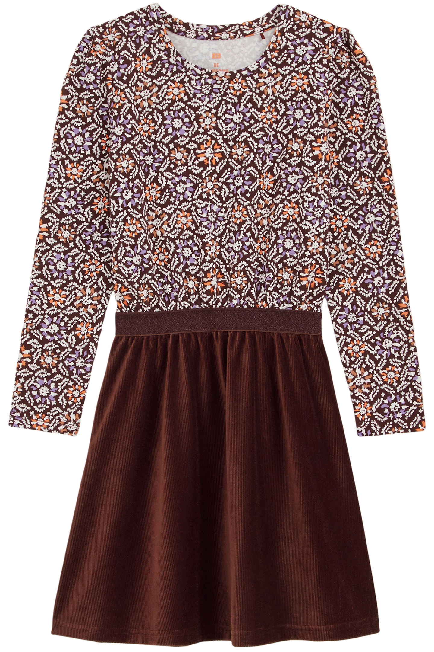 DRESS MID LENGTH BROWN 3