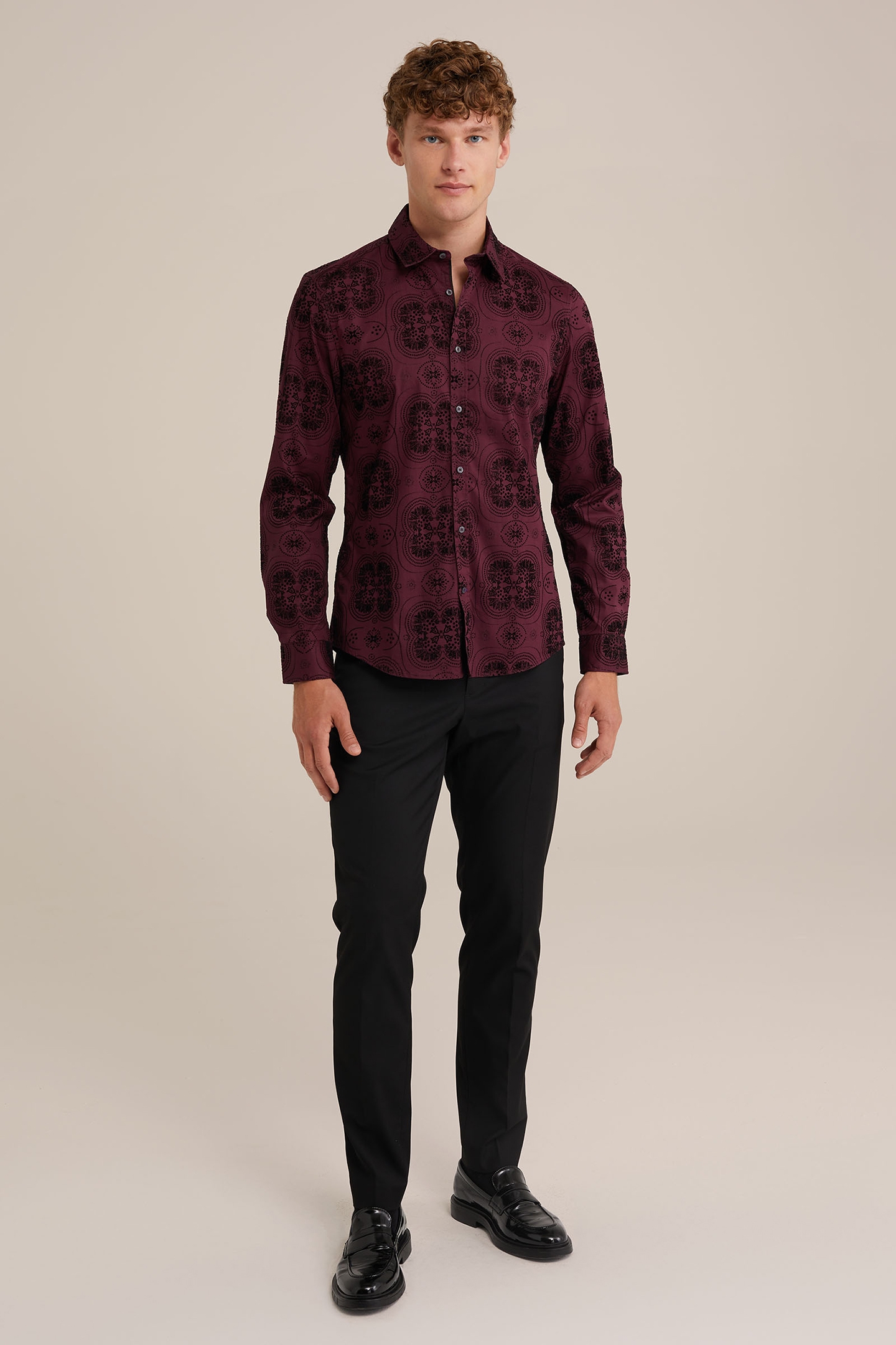 SHIRT BURGUNDY RED 3