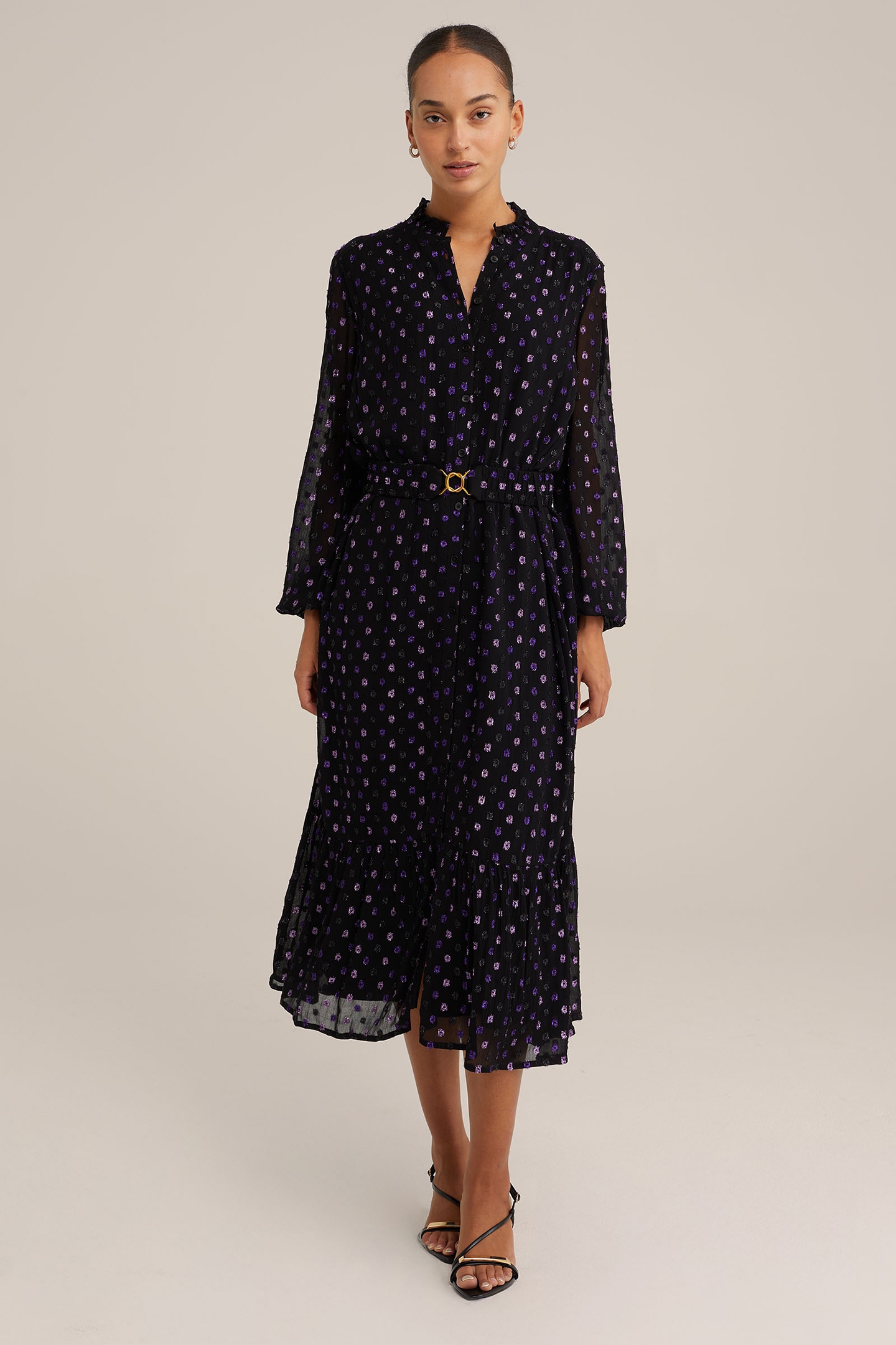 DRESS MID LENGTH BLACK 1