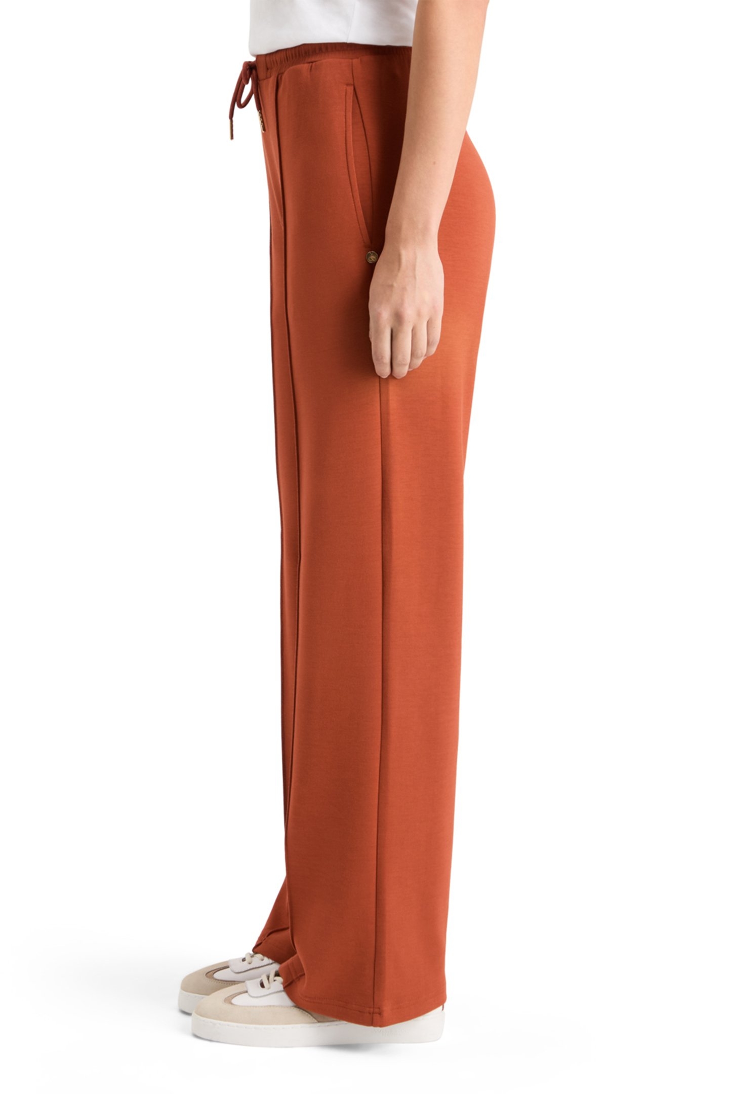 MODAL PIN-TUCK SWEATPANTS RUST 7