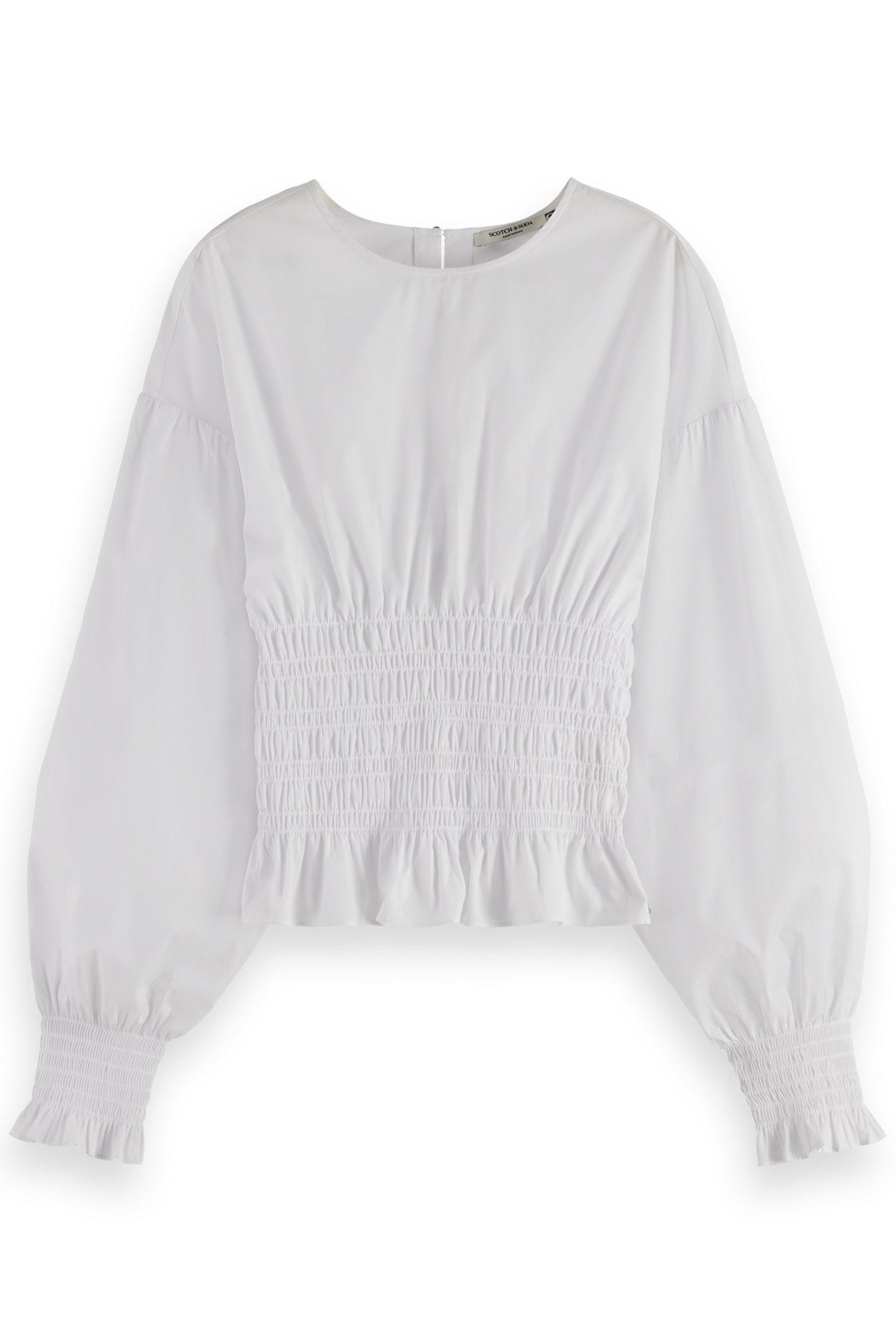 SMOCKED TOP WHITE 1