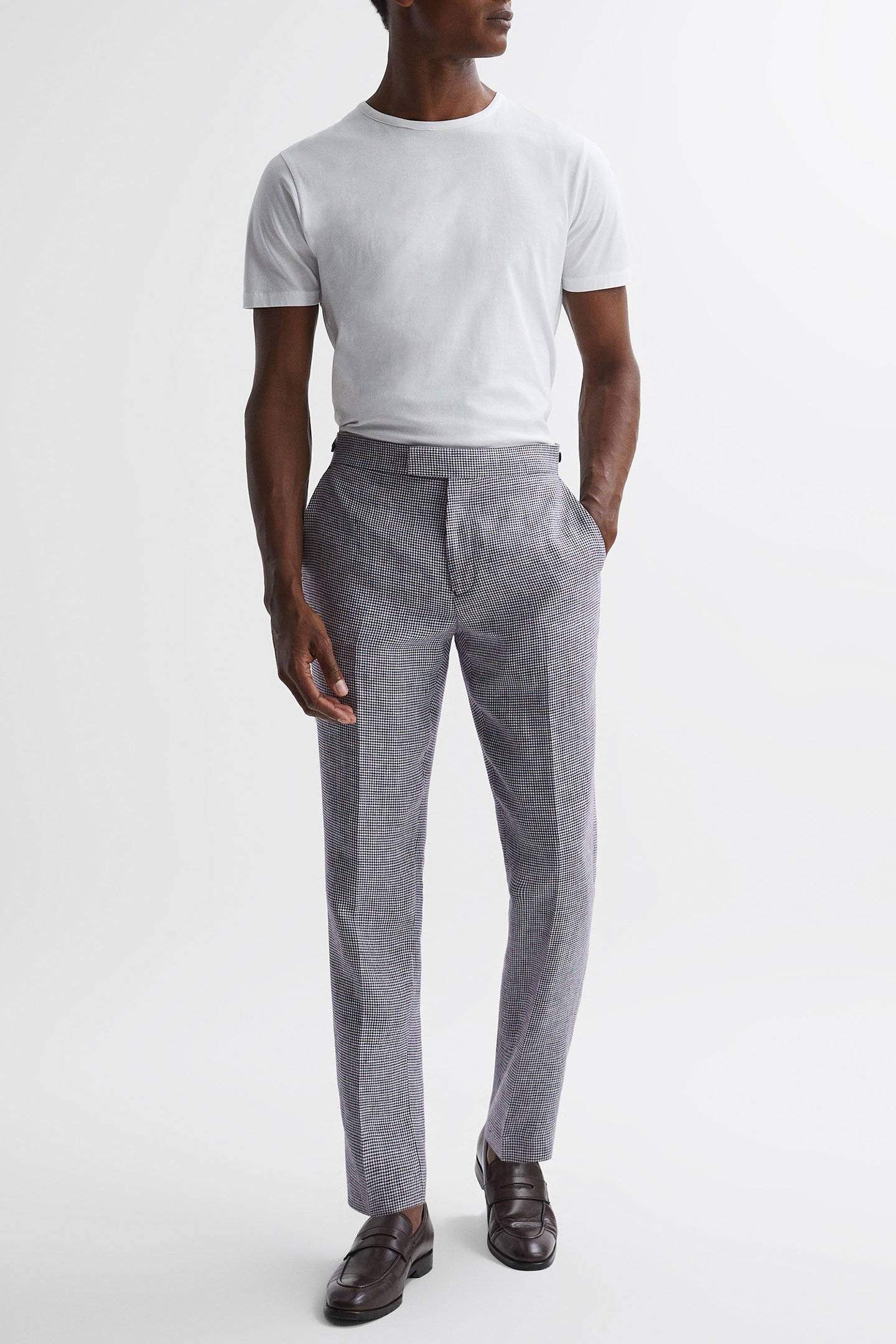 SQUAD-DOGTOOTH SLIM MIXER NAVY 1