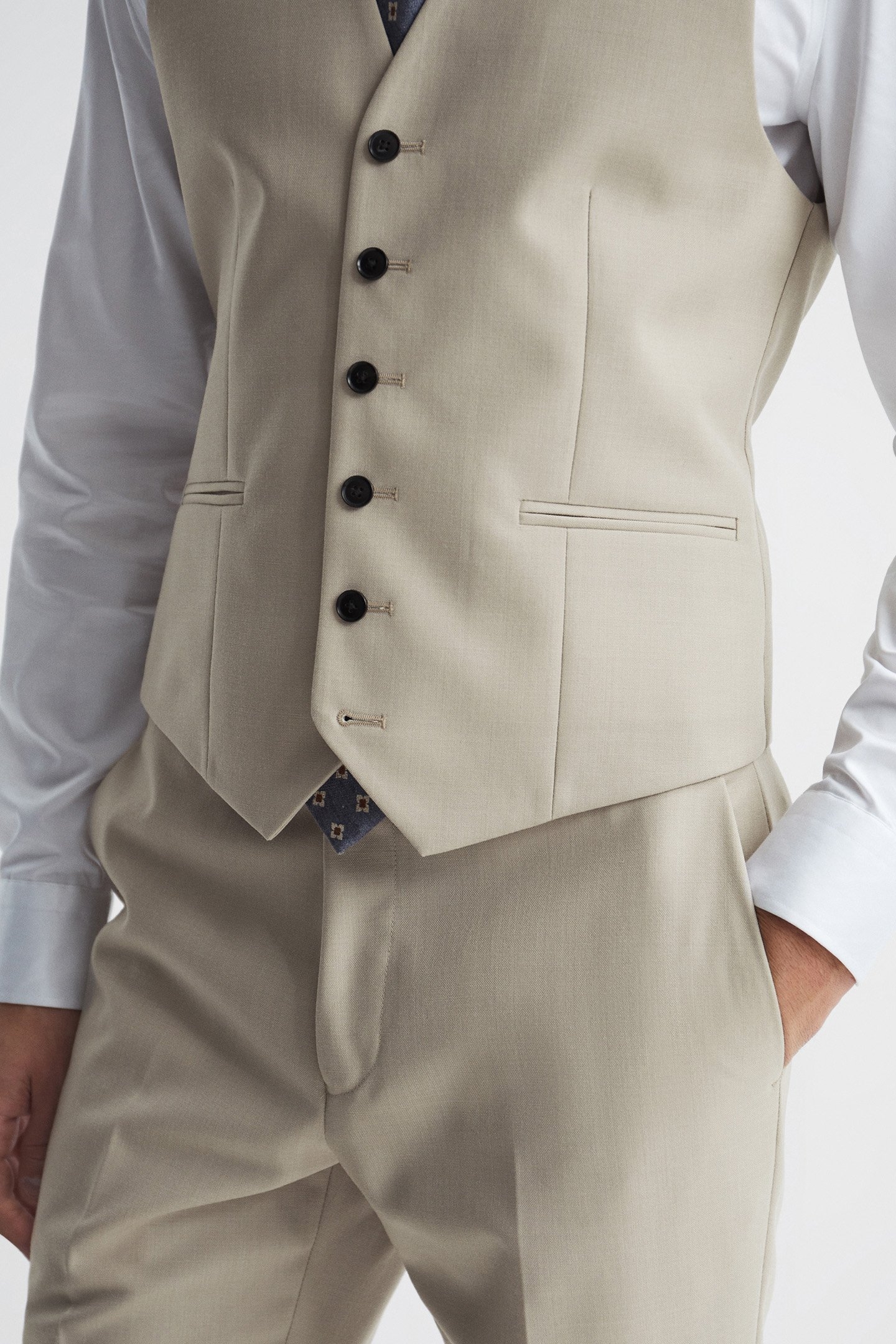 FINE-SB SIX BUTTON WOOL S STONE 6