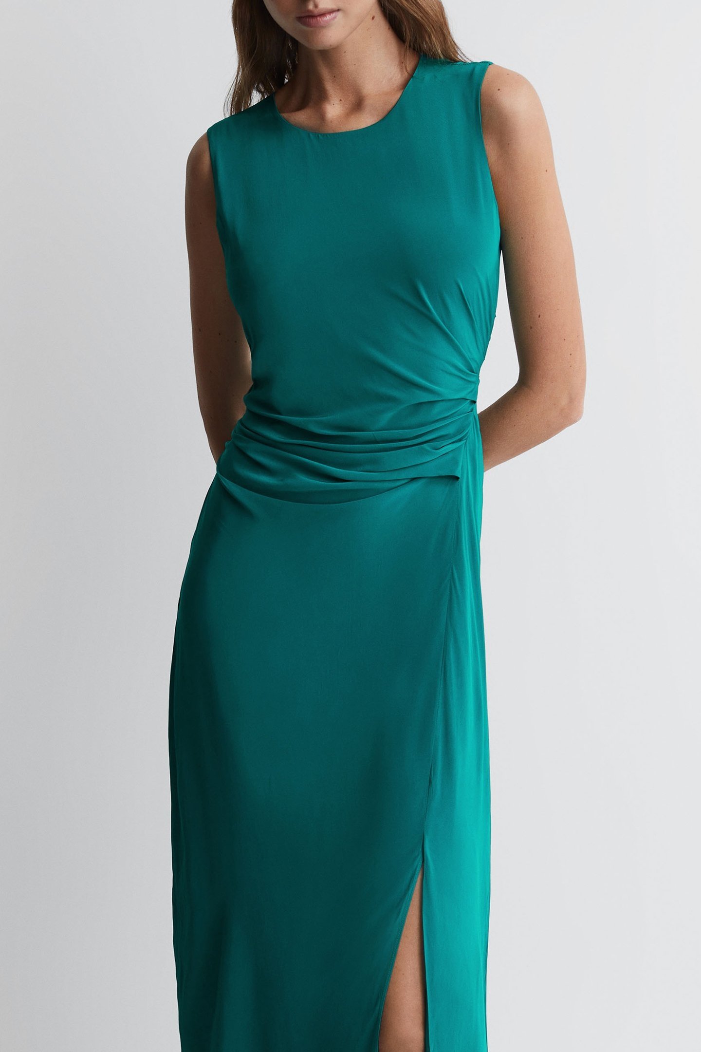 RUCHED BODYCON GREEN 4