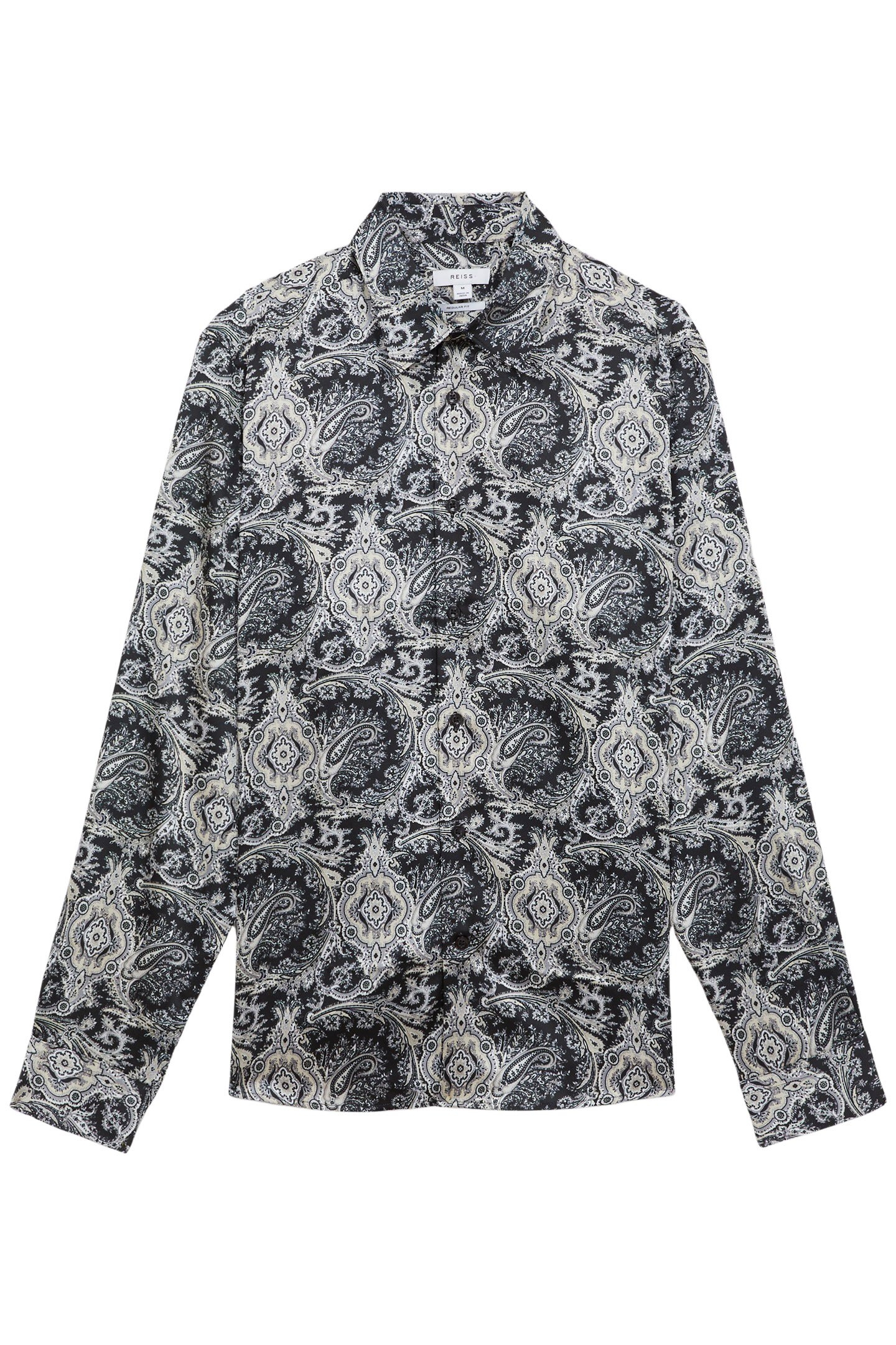 LS PAISLEY PRINT SHIRT BLACK MULTI 3