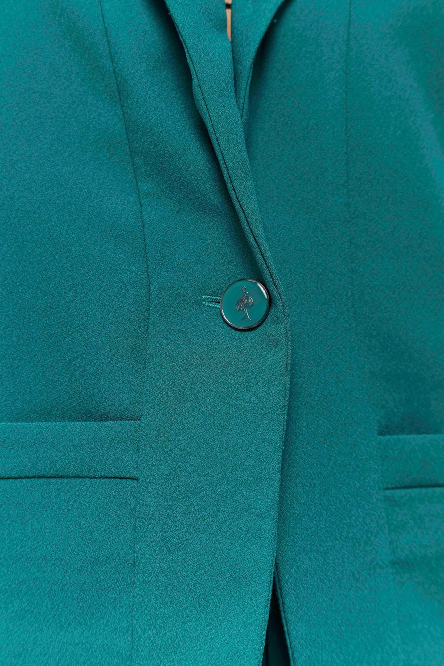 VARA - JUNGLE GREEN SUIT JACKET IN RECYCLED POLYESTER GREEN 5