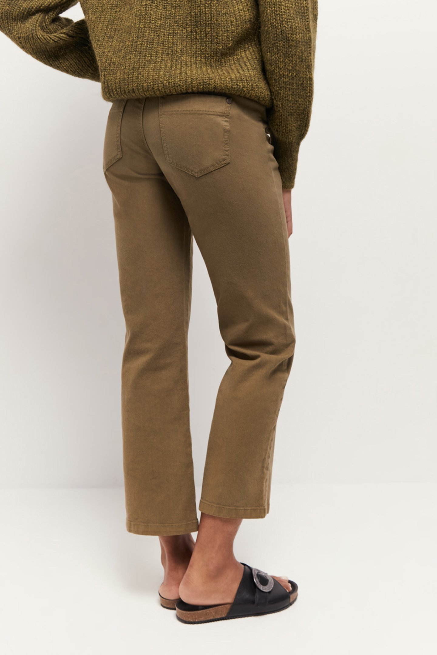 LE WILONA - JEAN BOOTCUT KHAKI WATERLESS KHAKI 2