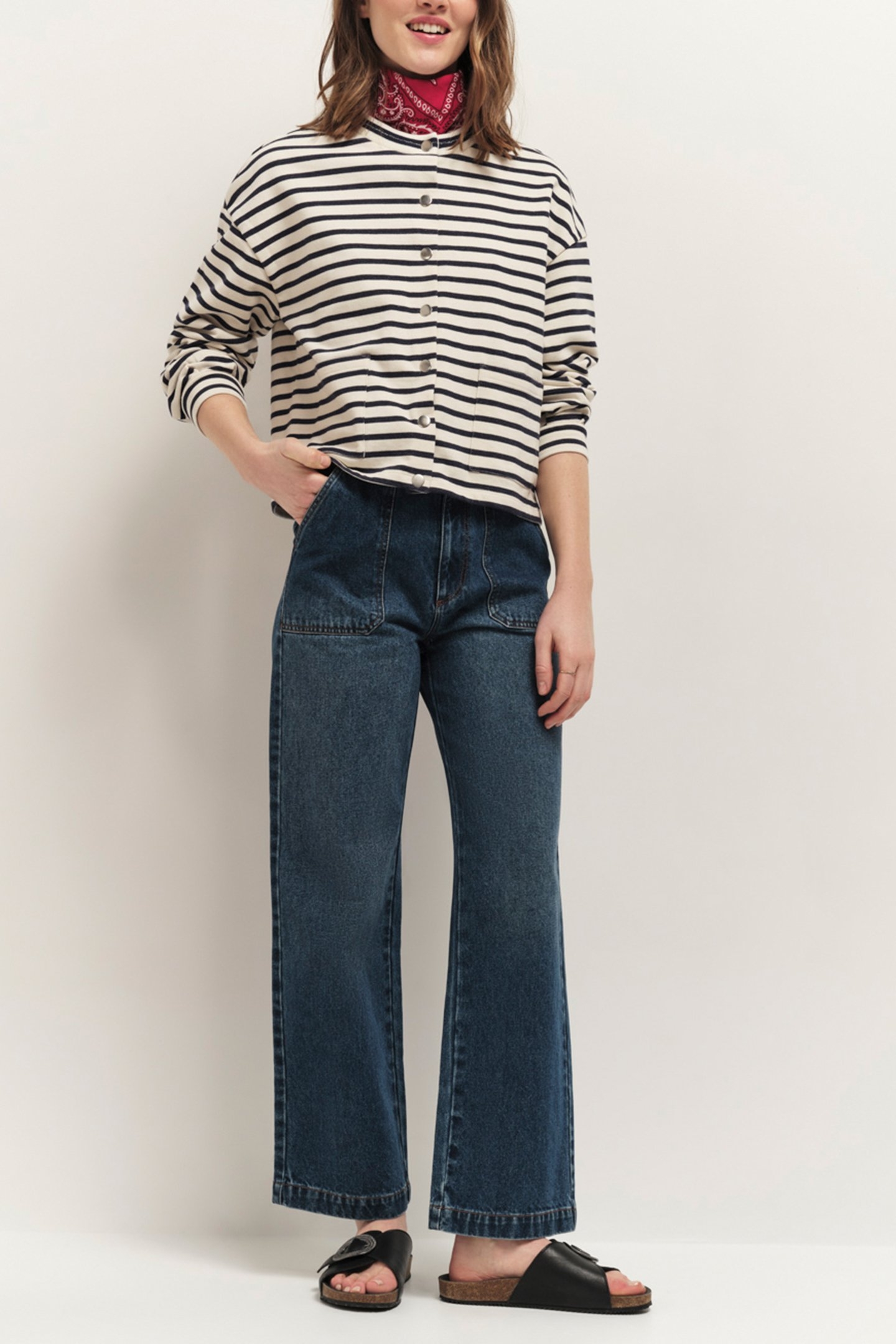 MANNY - NAVY CARDIGAN WITH PRESS STUDS NAVY 3