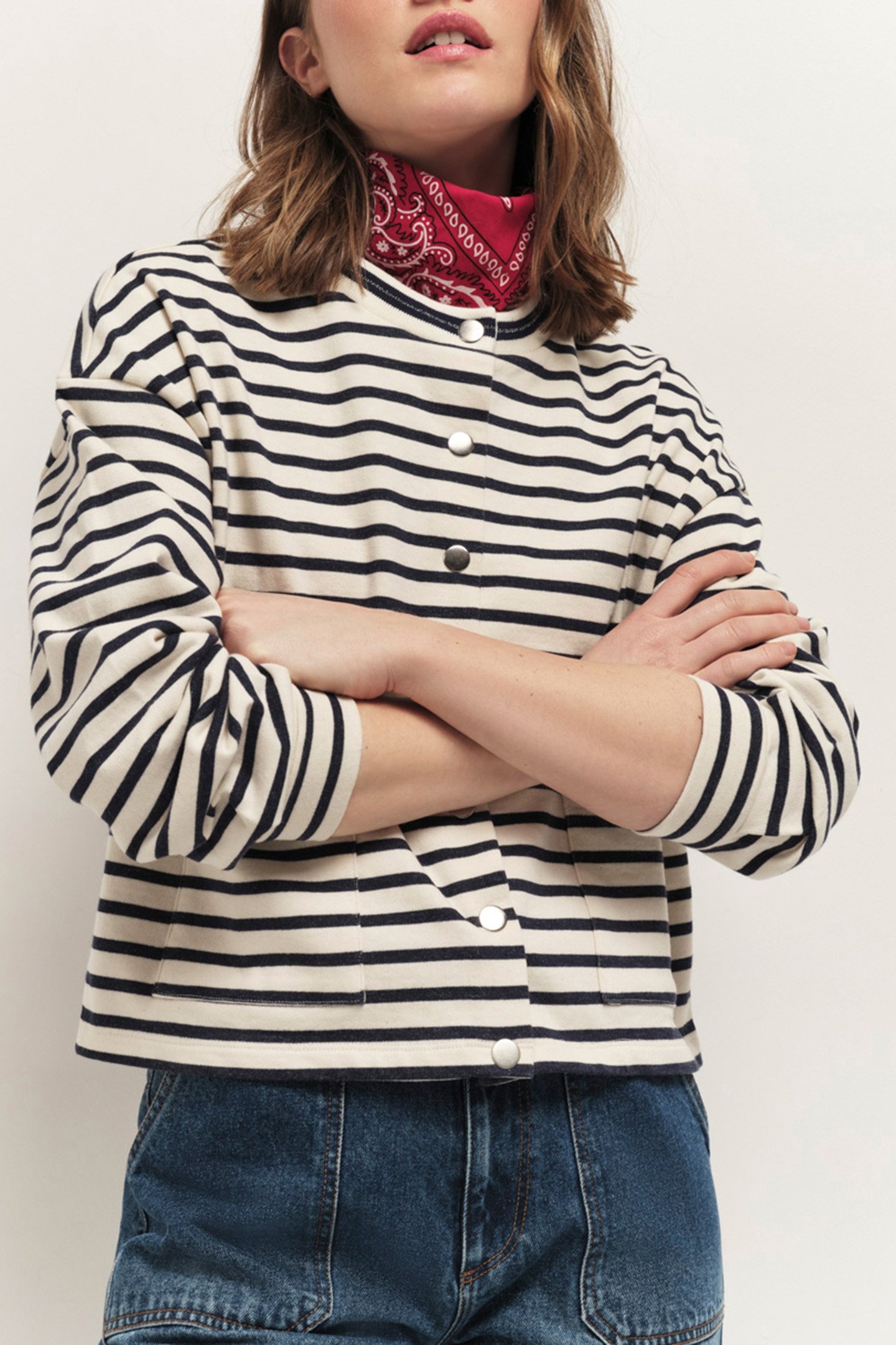 MANNY - NAVY CARDIGAN WITH PRESS STUDS NAVY 1