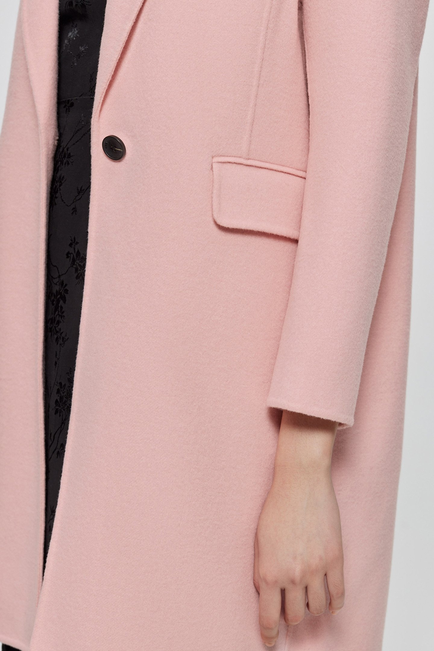 PINK MID-LENGTH COAT 5