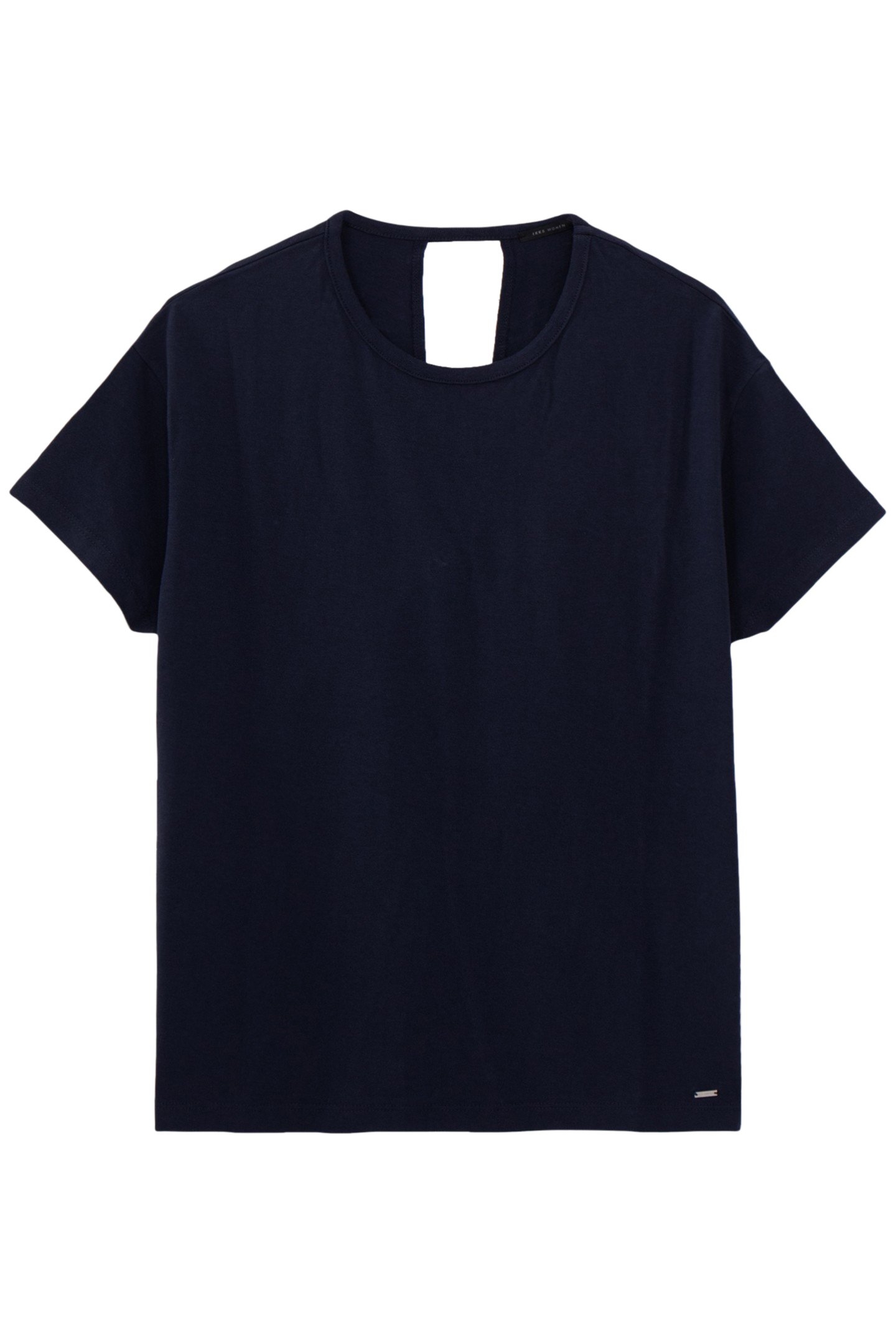 NAVY BLUE KNOTTED ORGANIC COTTON T-SHIRT 5