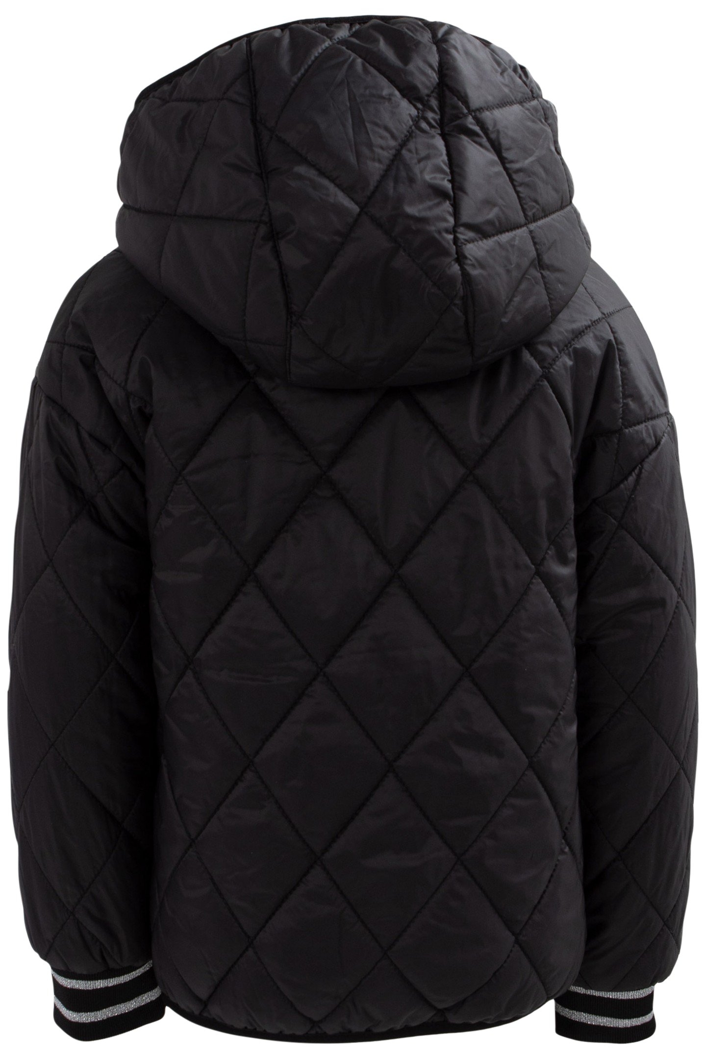 GIRLS’ BLACK ROCK JUNGLE/BLACK REVERSIBLE PADDED JACKET 2