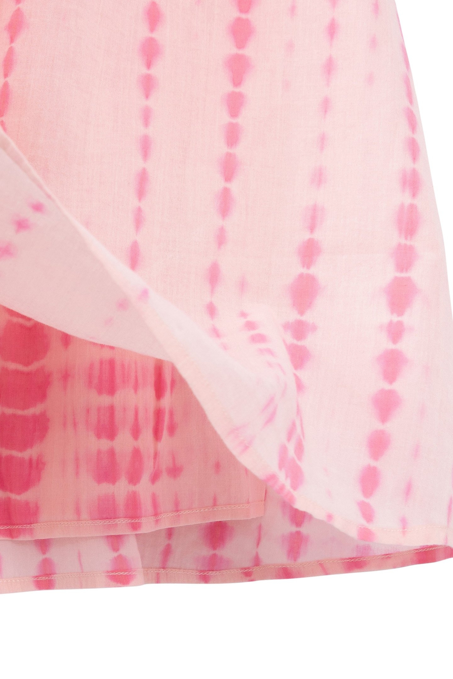 GIRLS’ PINK TIE-DYE DRESS WITH EMBROIDERED NECKLACES 5