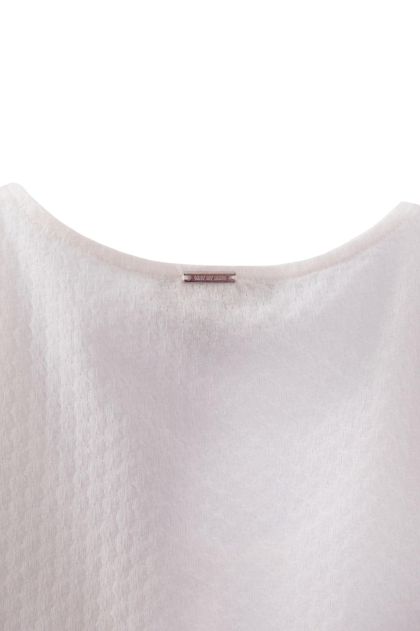 GIRLS’ OFF-WHITE TEXTURED T-SHIRT WITH PRESS STUDS 6
