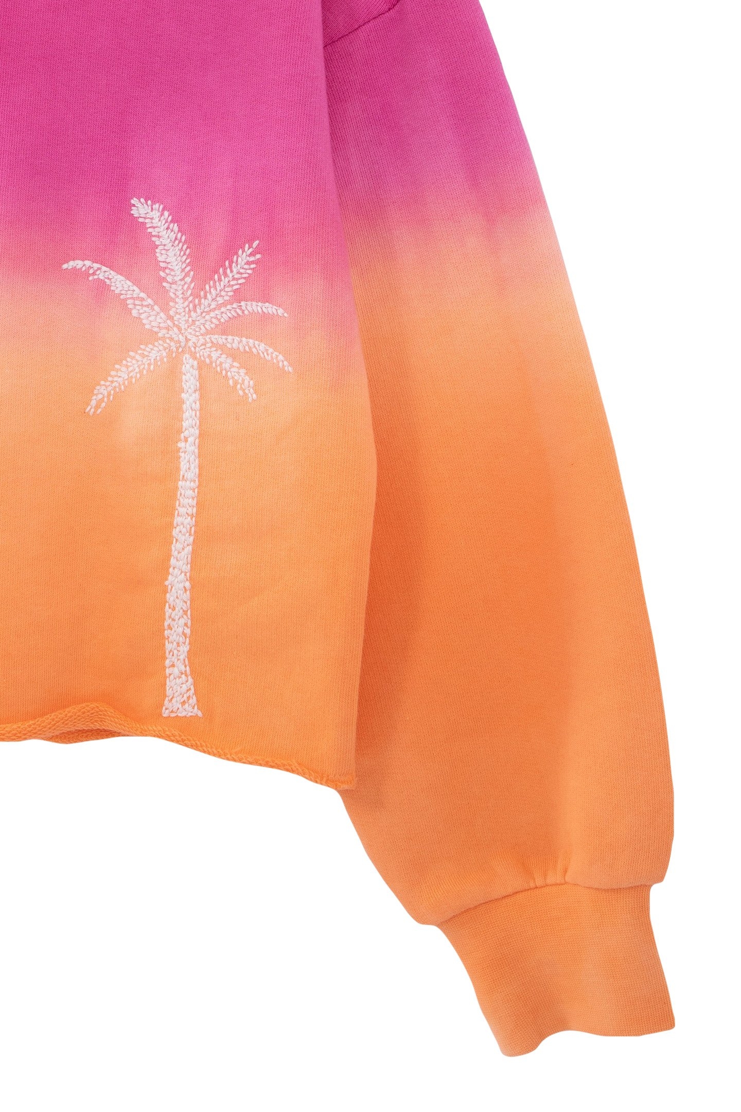 GIRLS’ ORANGE DEEP DYE-LOOK ZIPPED CARDIGAN 3