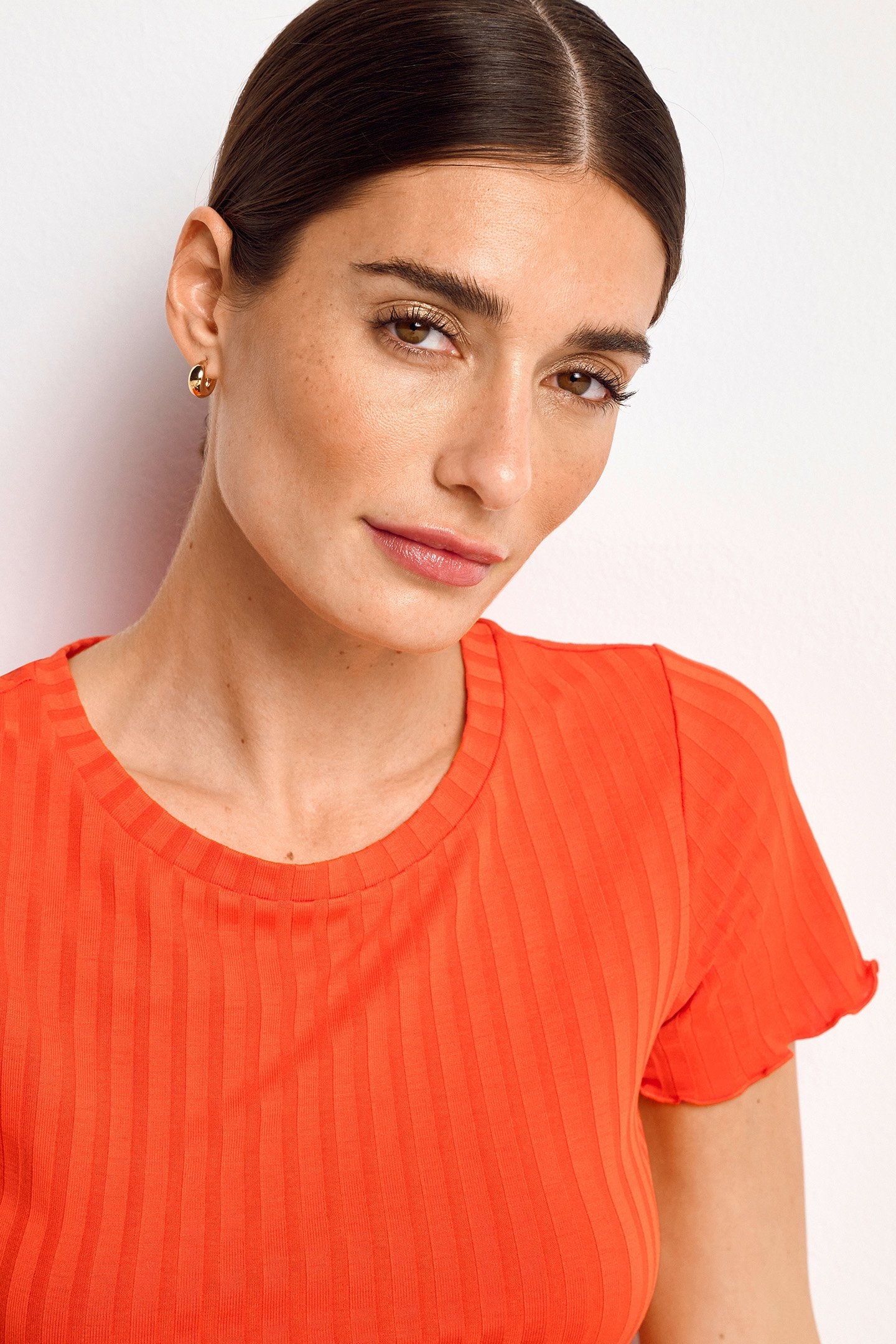 RIB T-SHIRT CHERRY TOMATO 5