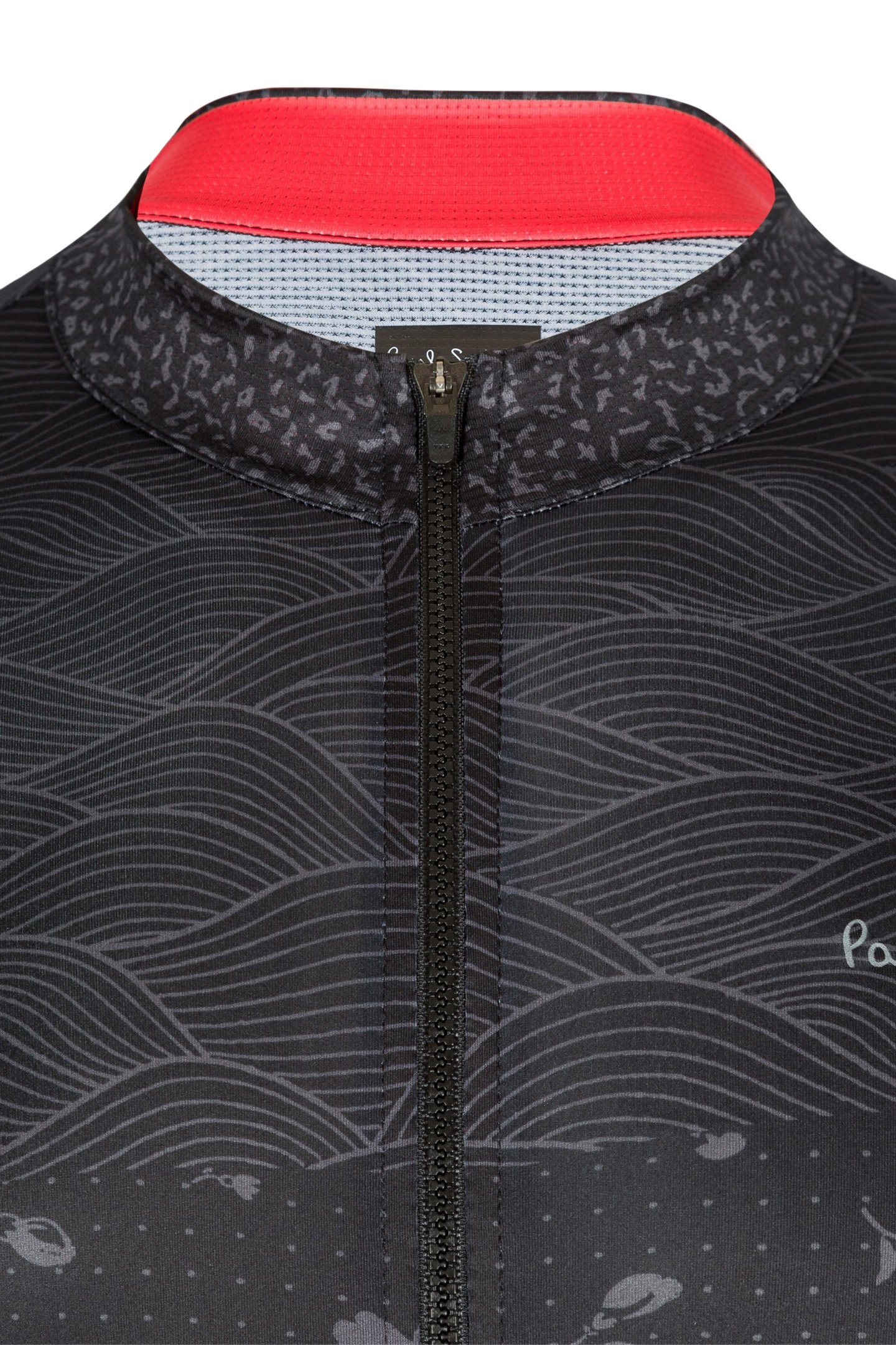 MENS CYCLE JERSEY SEASONAL PRINT BLACK 3