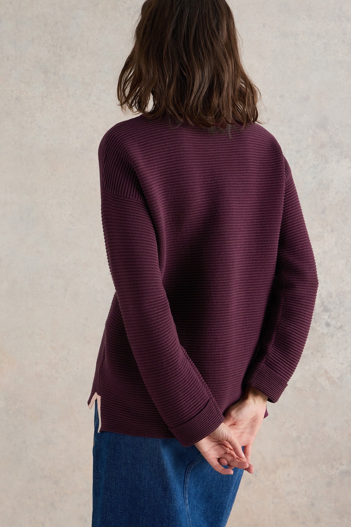 JANA JUMPER MID PLUM 2