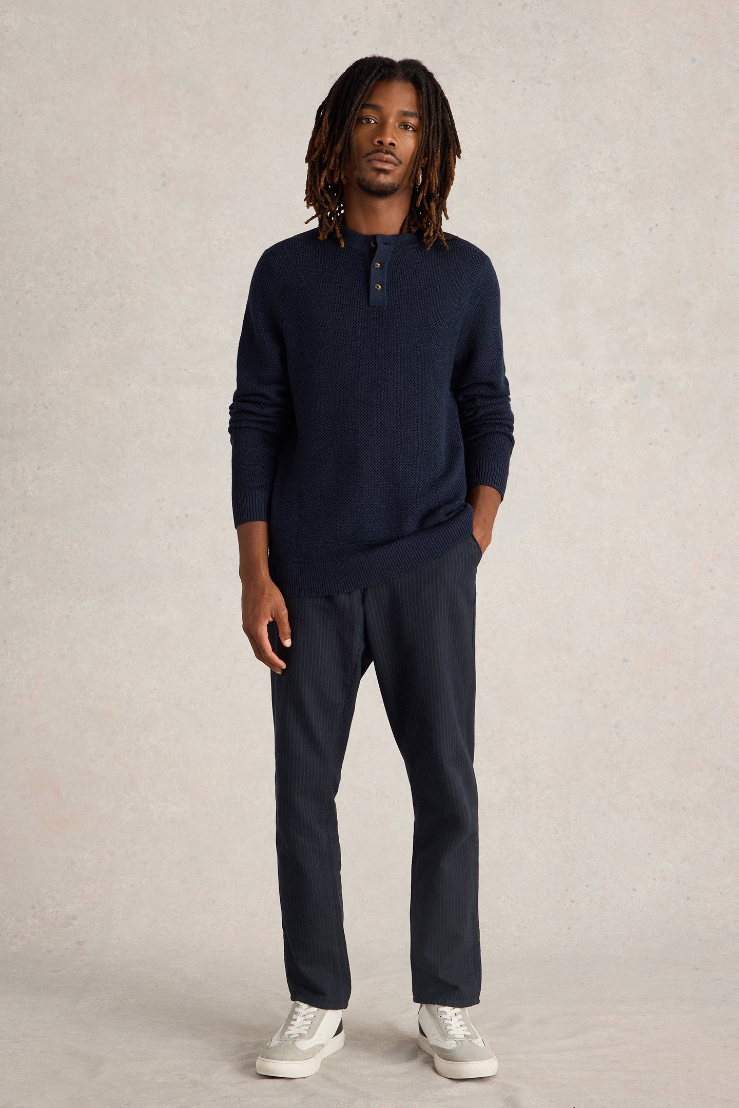 NEWPORT MERINO HENLEY DARK NAVY 1