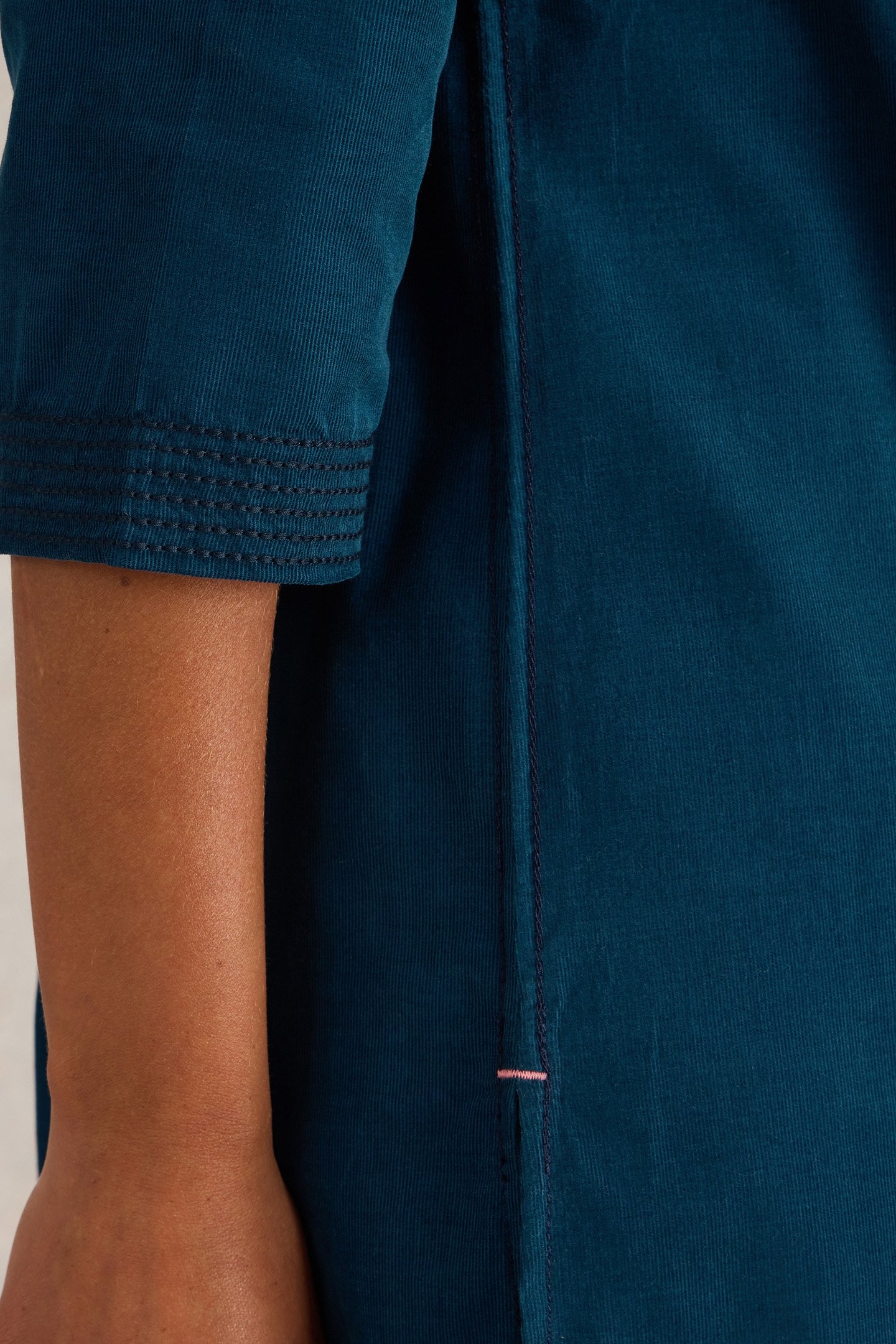 BLAIRE CORD TUNIC DARK TEAL 5