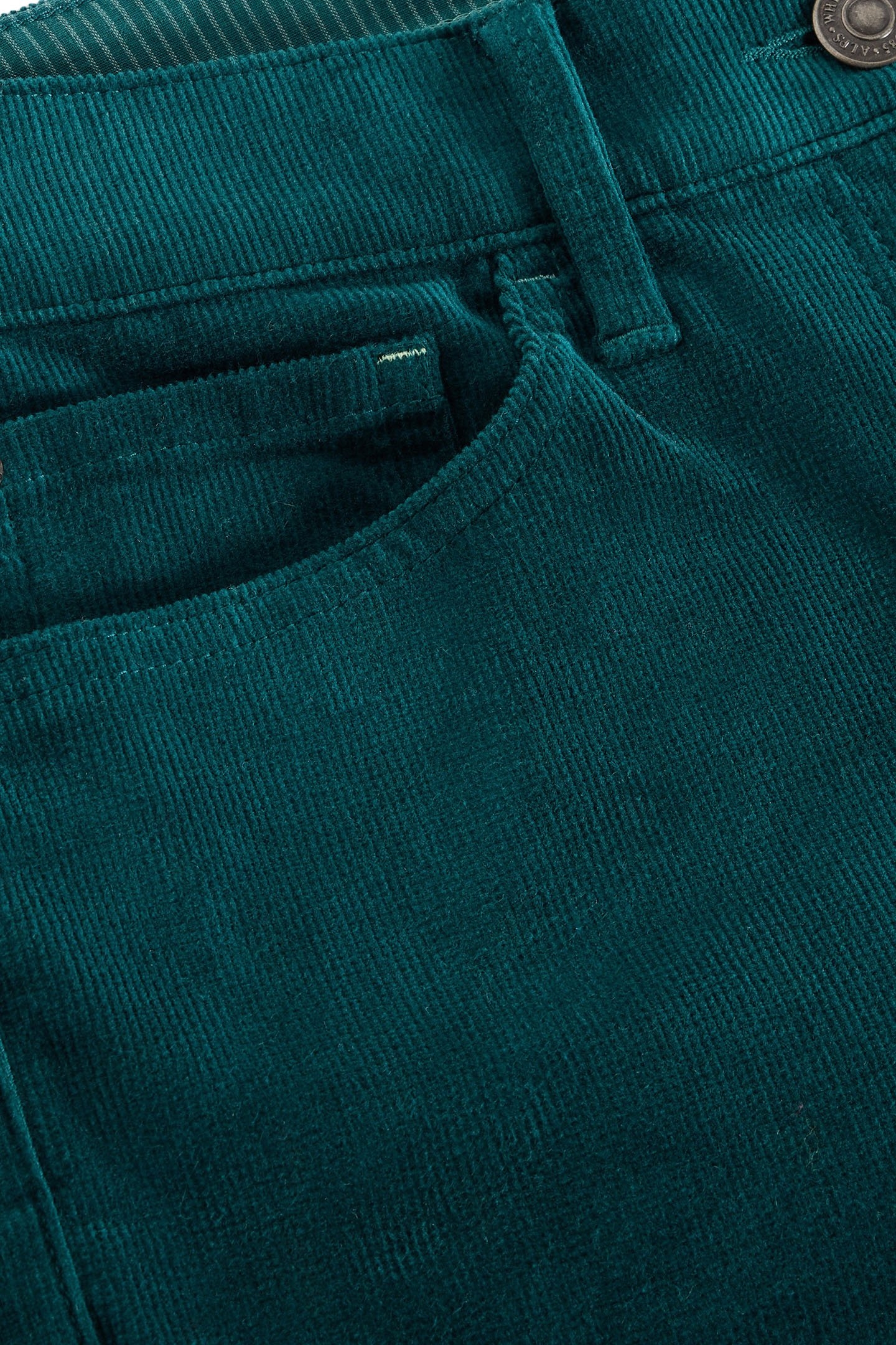 BROOKE STRAIGHT CORD TROUSER DARK GREEN 6