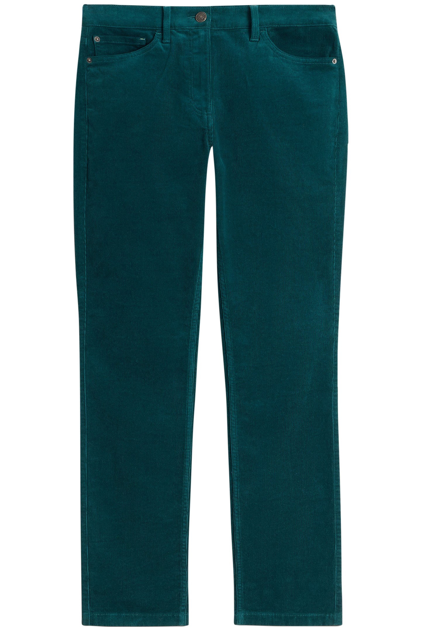 BROOKE STRAIGHT CORD TROUSER DARK GREEN 3