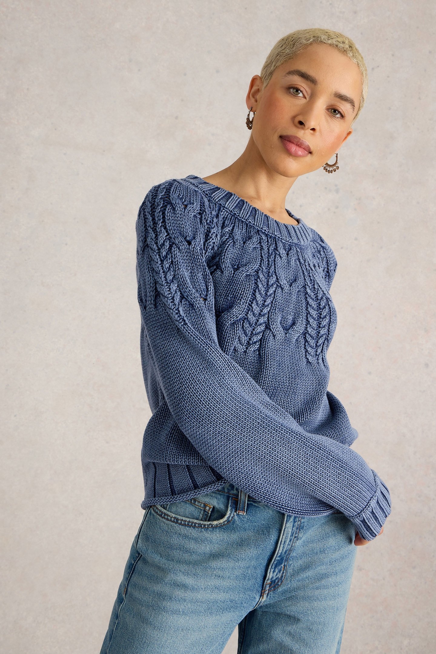 MIA CABLE JUMPER INDIGO BLUE 3