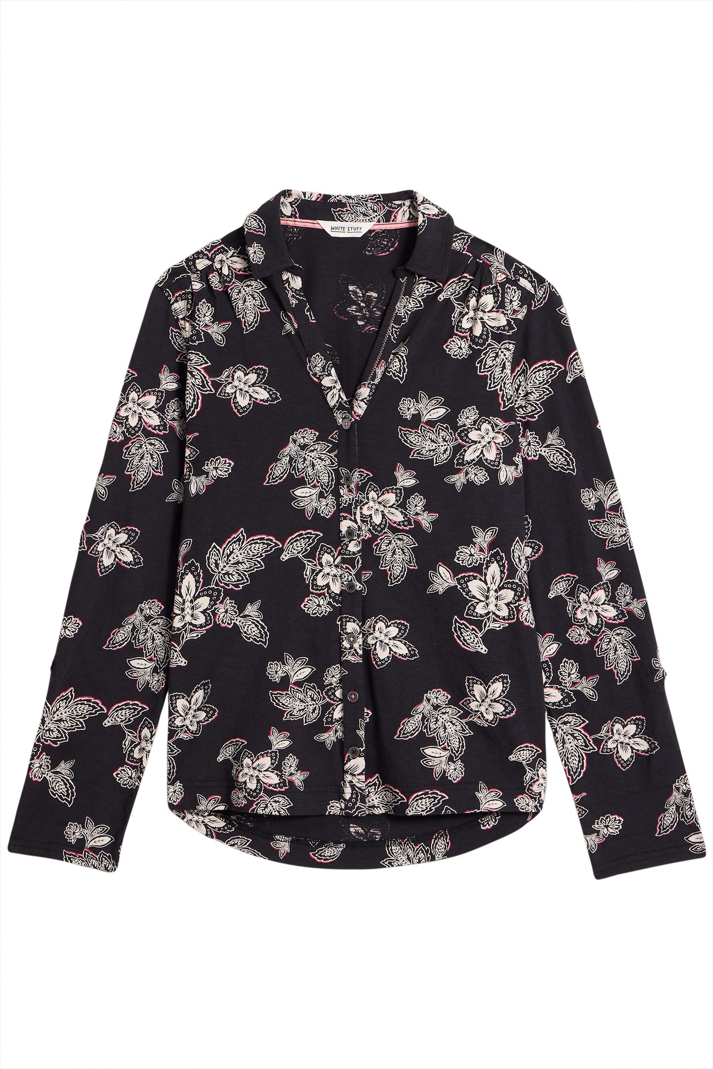 ANNIE JERSEY SHIRT BLACK MULTI 4