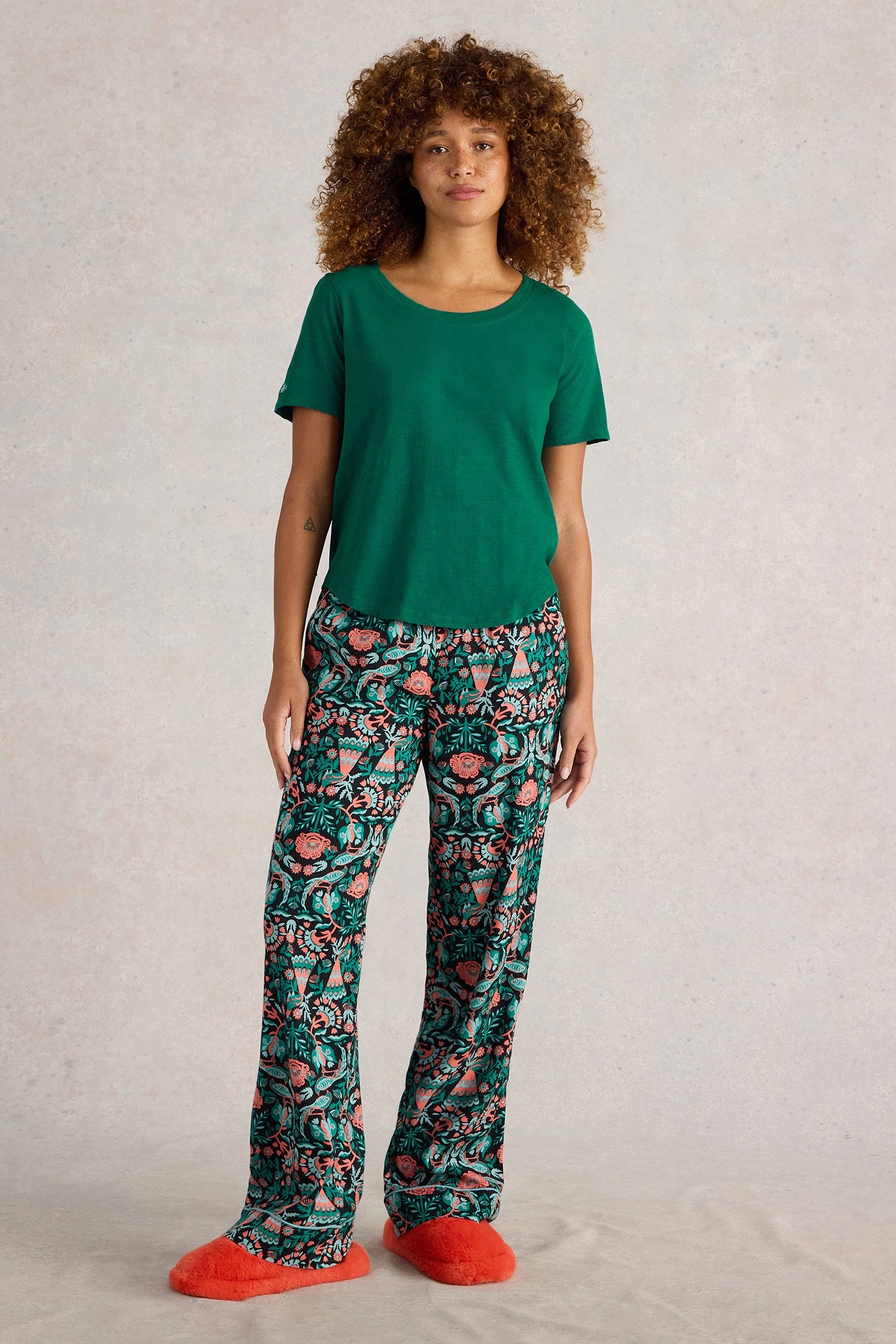 TESSA PJ SET BLACK PRINT 1